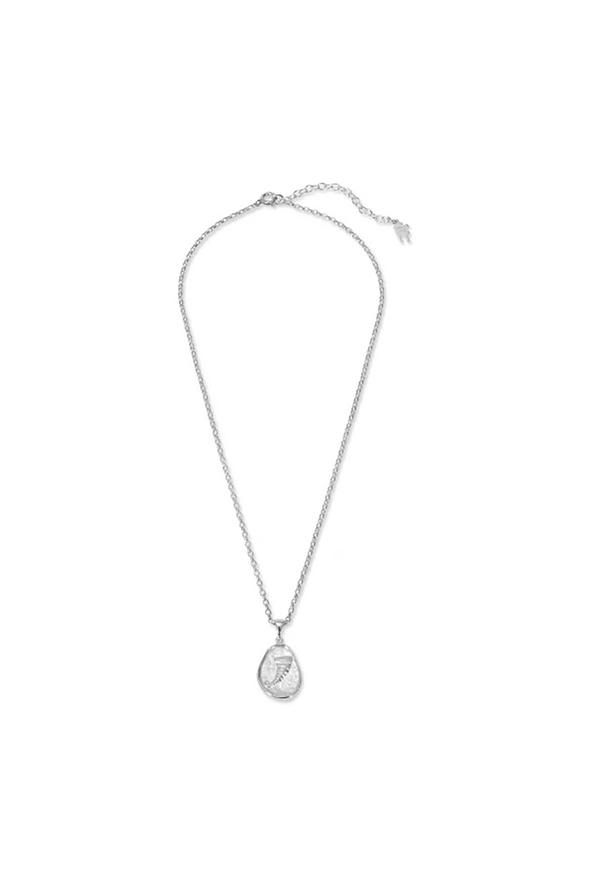 Folli Follie γυναικείο ασημένιο κολιέ με κέρας Αμάλθειας "Lucky Charm 2026" - 1N25S190 Ασημί