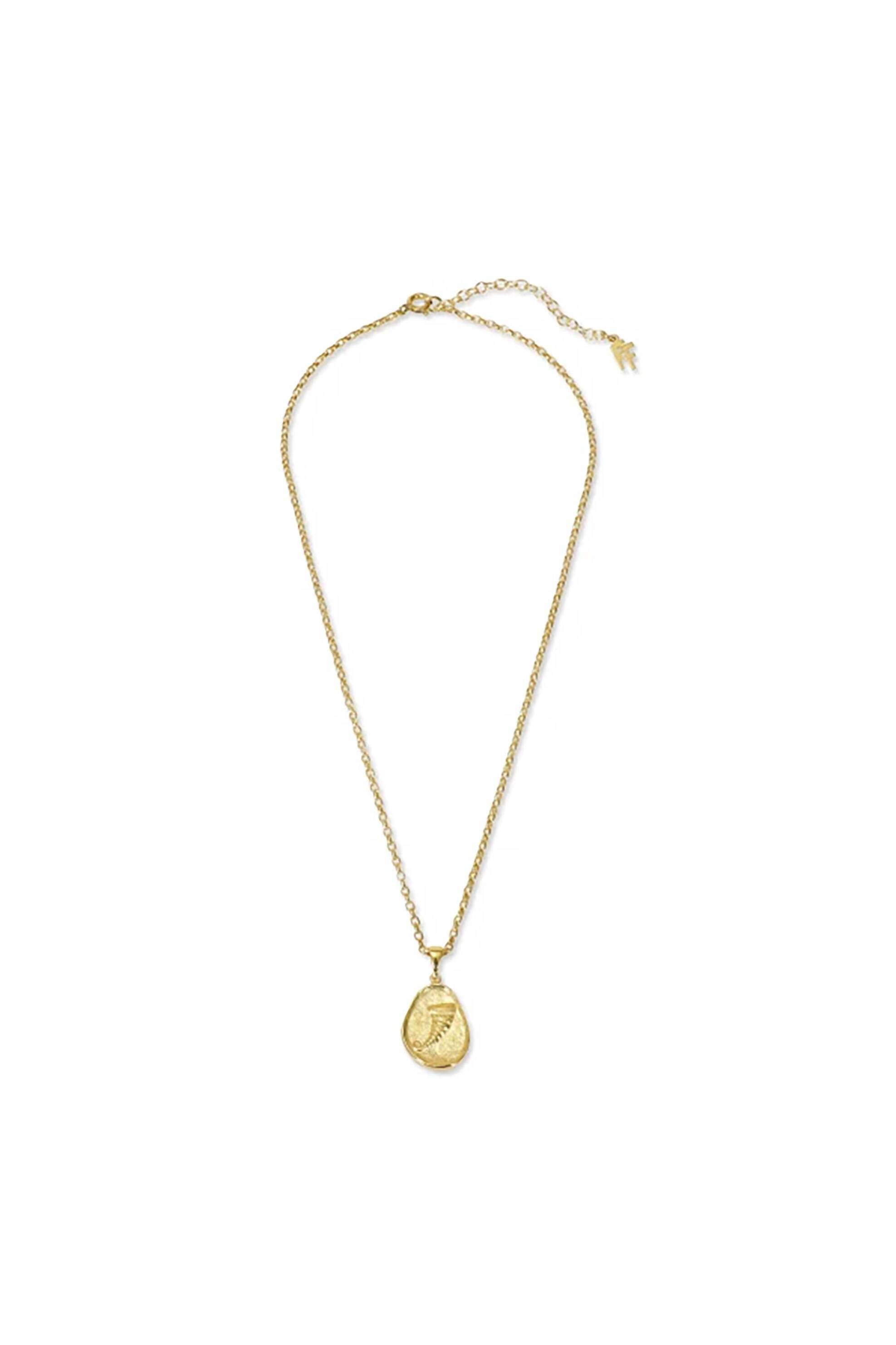 Folli Follie γυναικείο επίχρυσο κολιέ με κέρας Αμάλθειας "Lucky Charm 2026" - 1N25S190Y Χρυσό