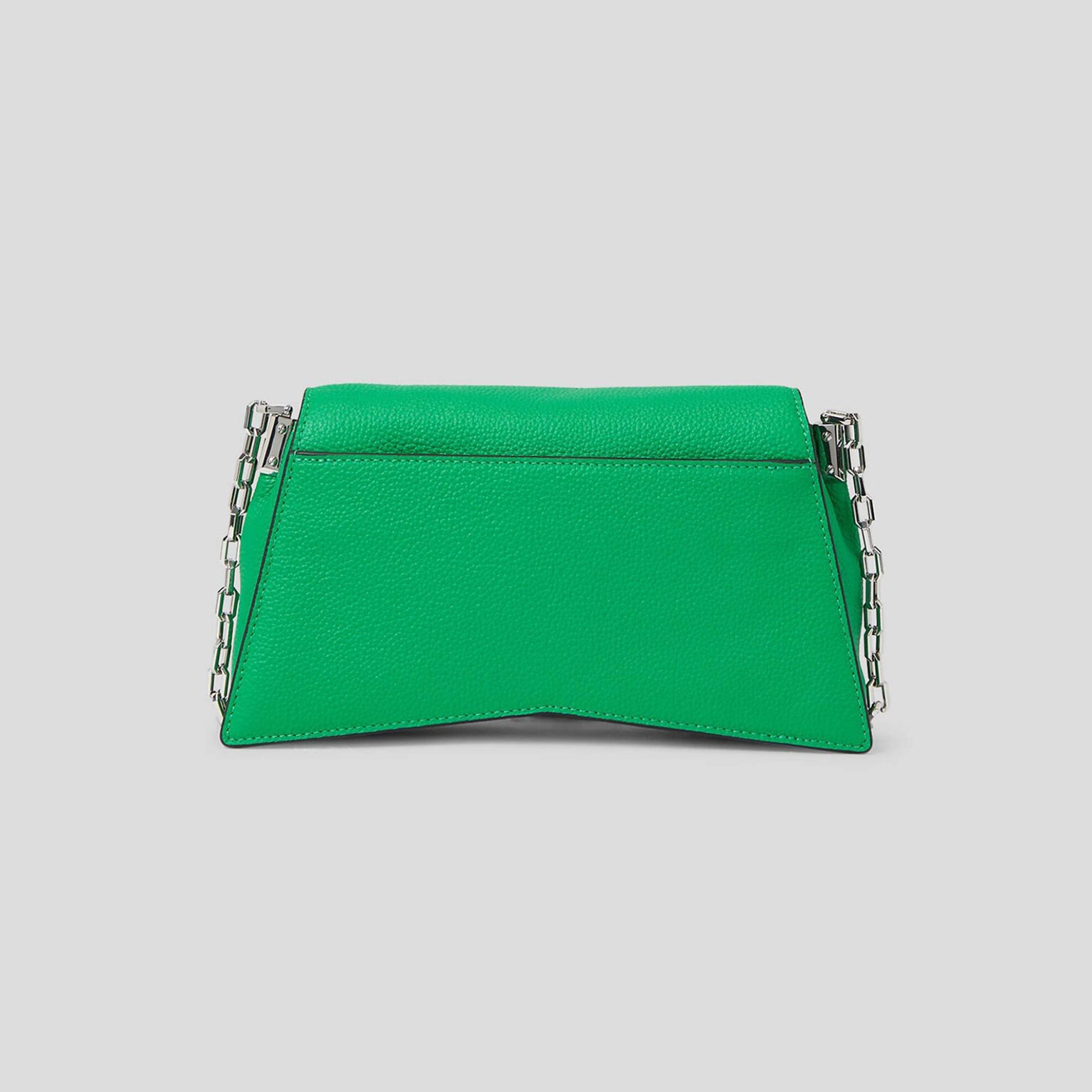Karl Lagerfeld γυναικεία δερμάτινη τσάντα crossbody με contrast logo print και διακοσμητική αλυσίδα "K/Seven" - 235W3016 Πράσινο Ανοιχτό φωτογραφία