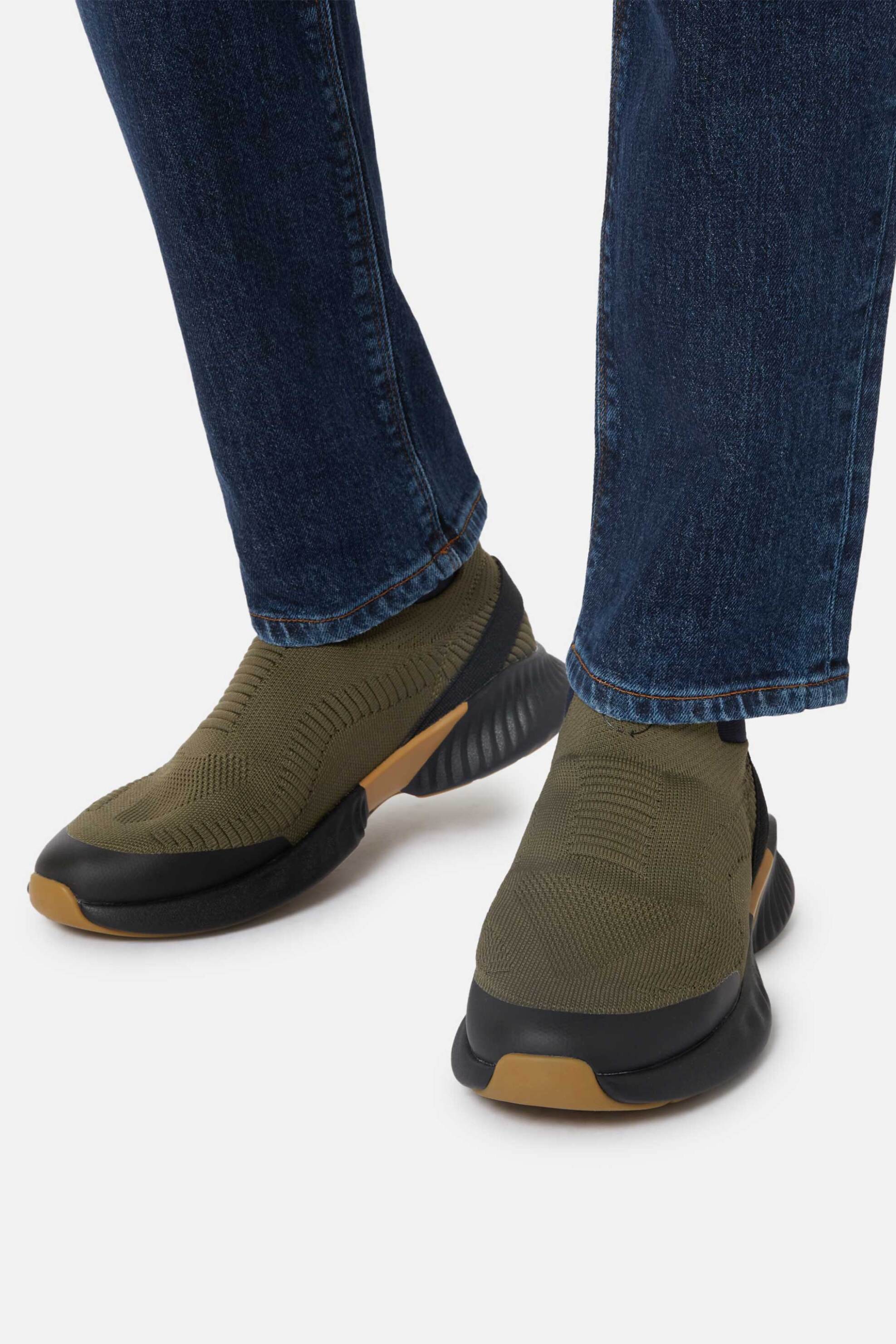 Boggi Milano ανδρικά υφασμάτινα sneakers - BO23A001902 Χακί φωτογραφία