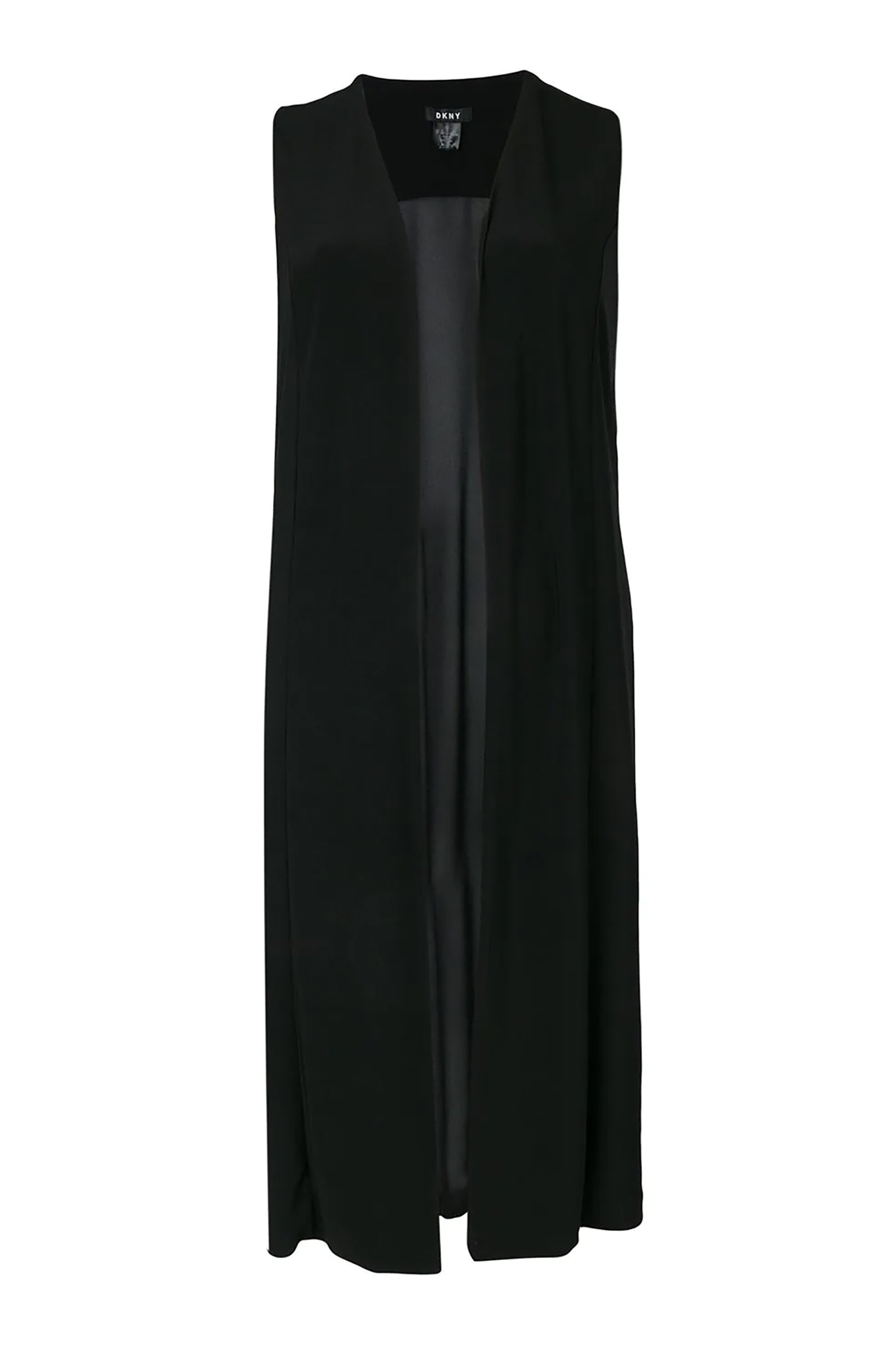 DKNY γυναικεία αμάνικη ζακέτα μονόχρωμη με διαφάνεια - W3319DKA Μαύρο φωτογραφία