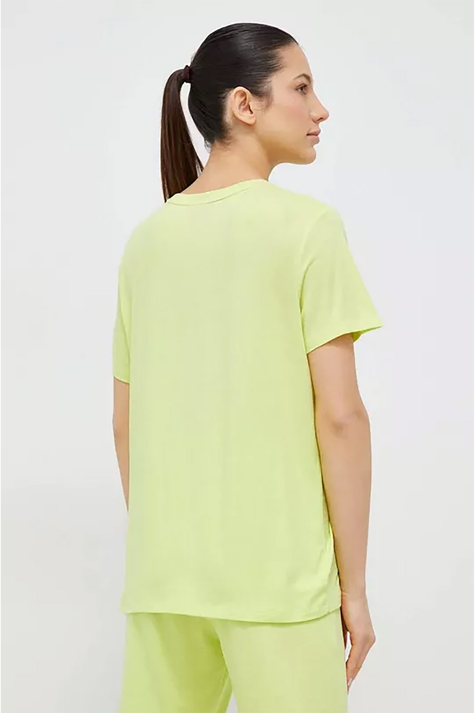 DKNY DKNY γυναικείο T-shirt με logo print και στρογγυλή λαιμόκοψη Regular Fit - DP2T5894 Πράσινο Lime - 4
