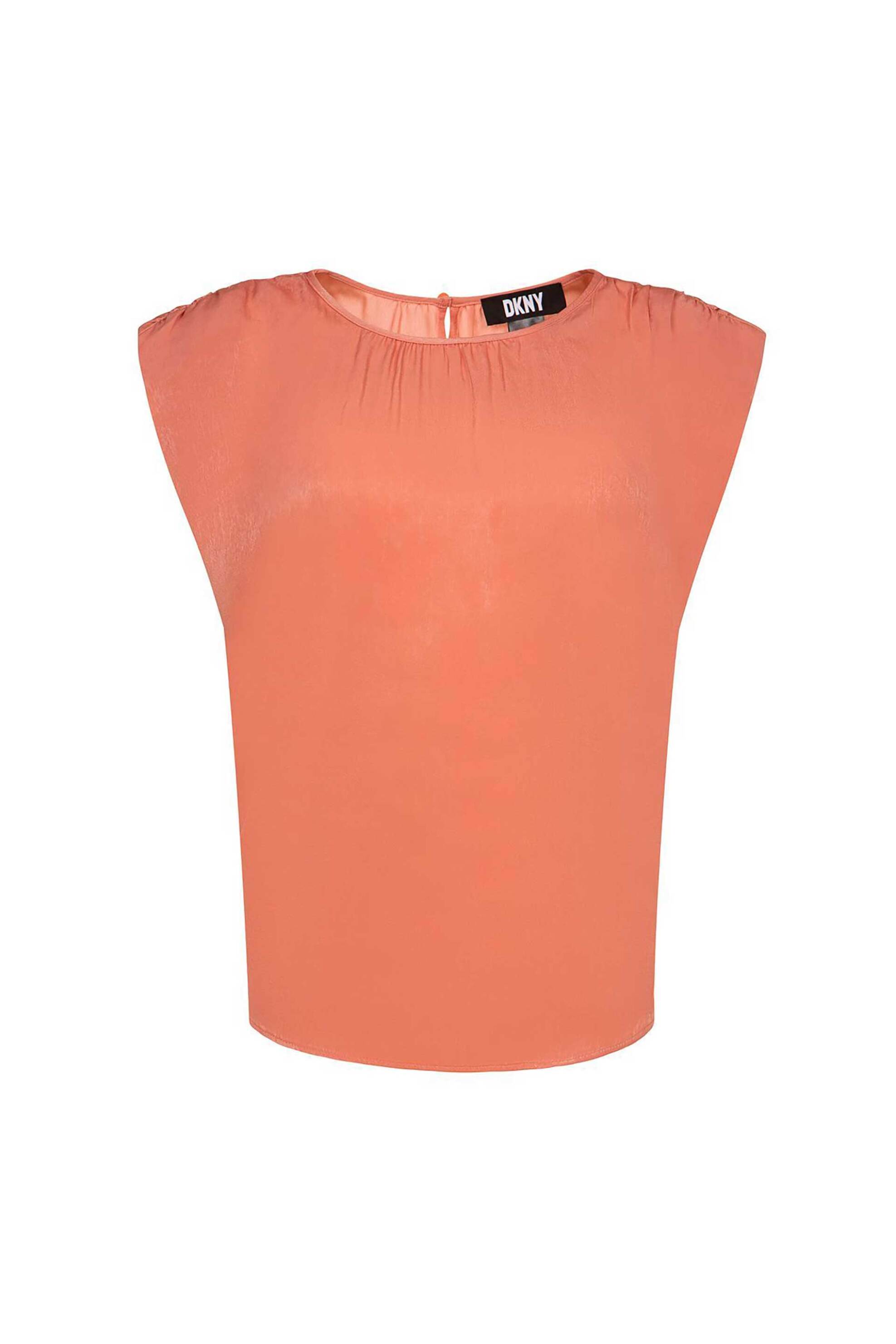 DKNY γυναικεία μπλούζα μονόχρωμη - P31ANODR Ροδακινί