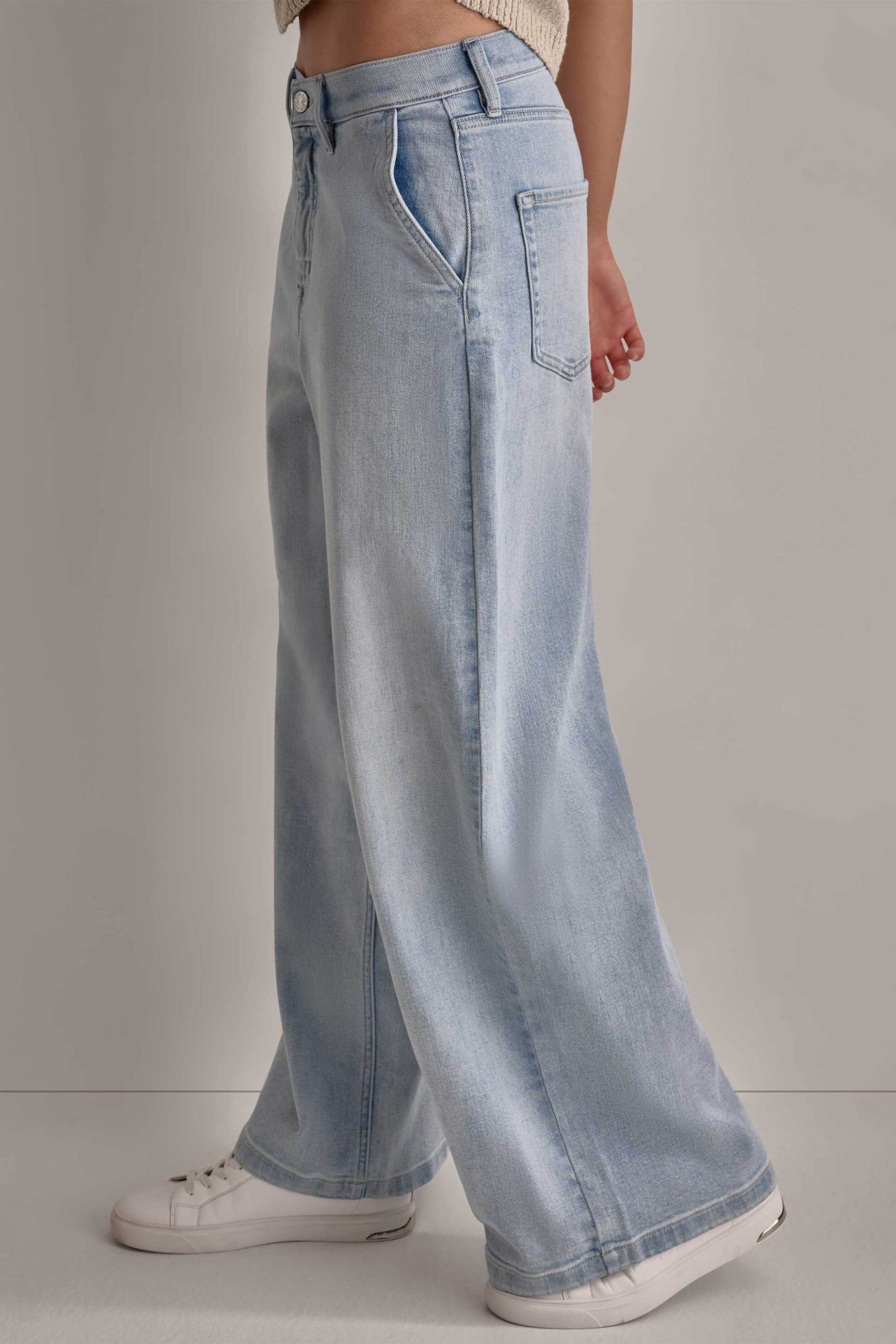 DKNY DKNY γυναικείο τζην παντελόνι ψηλόμεσο wide leg - DJ4G4008 - 3
