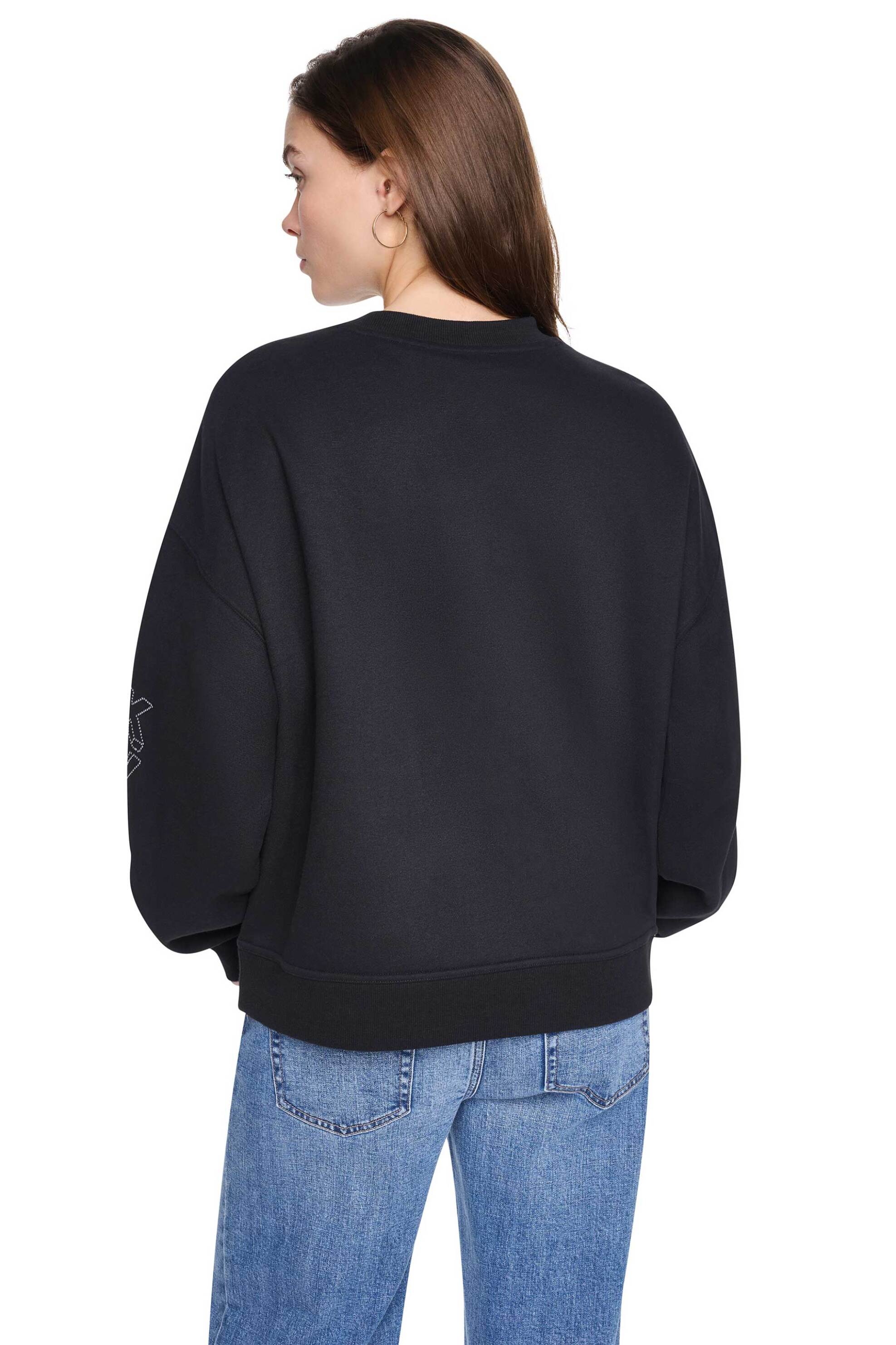 DKNY DKNY γυναικεία μπλούζα φούτερ με print - DJ6T1840 Μαύρο - 3