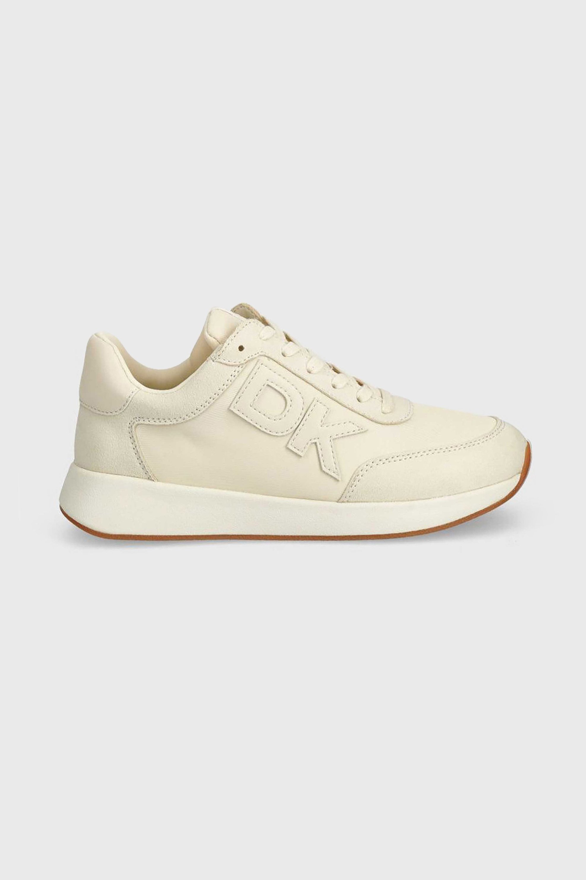 DKNY DKNY γυναικεία sneakers με ανάγλυφο logo στο πλάι "Oaks" - K1472129 Μπεζ