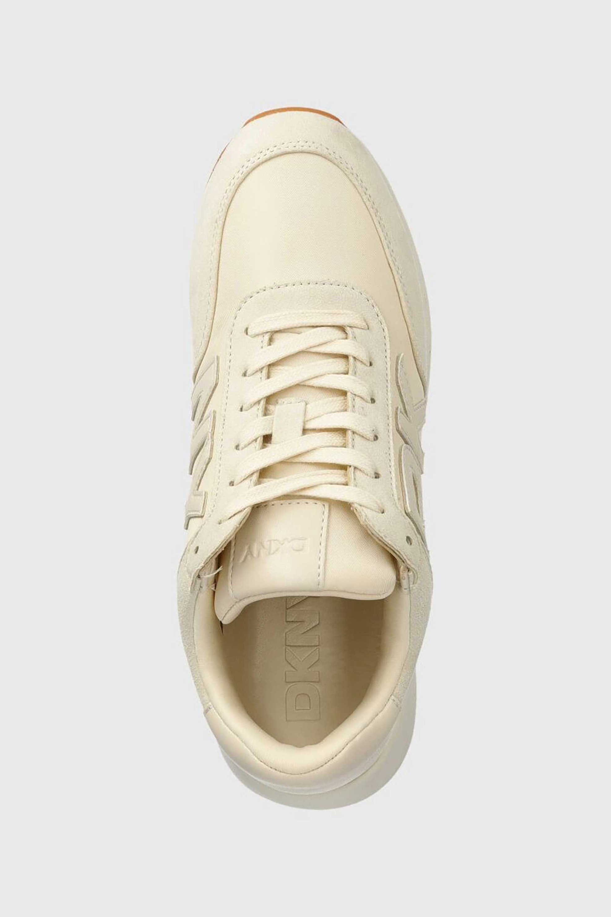 DKNY DKNY γυναικεία sneakers με ανάγλυφο logo στο πλάι "Oaks" - K1472129 Μπεζ - 4