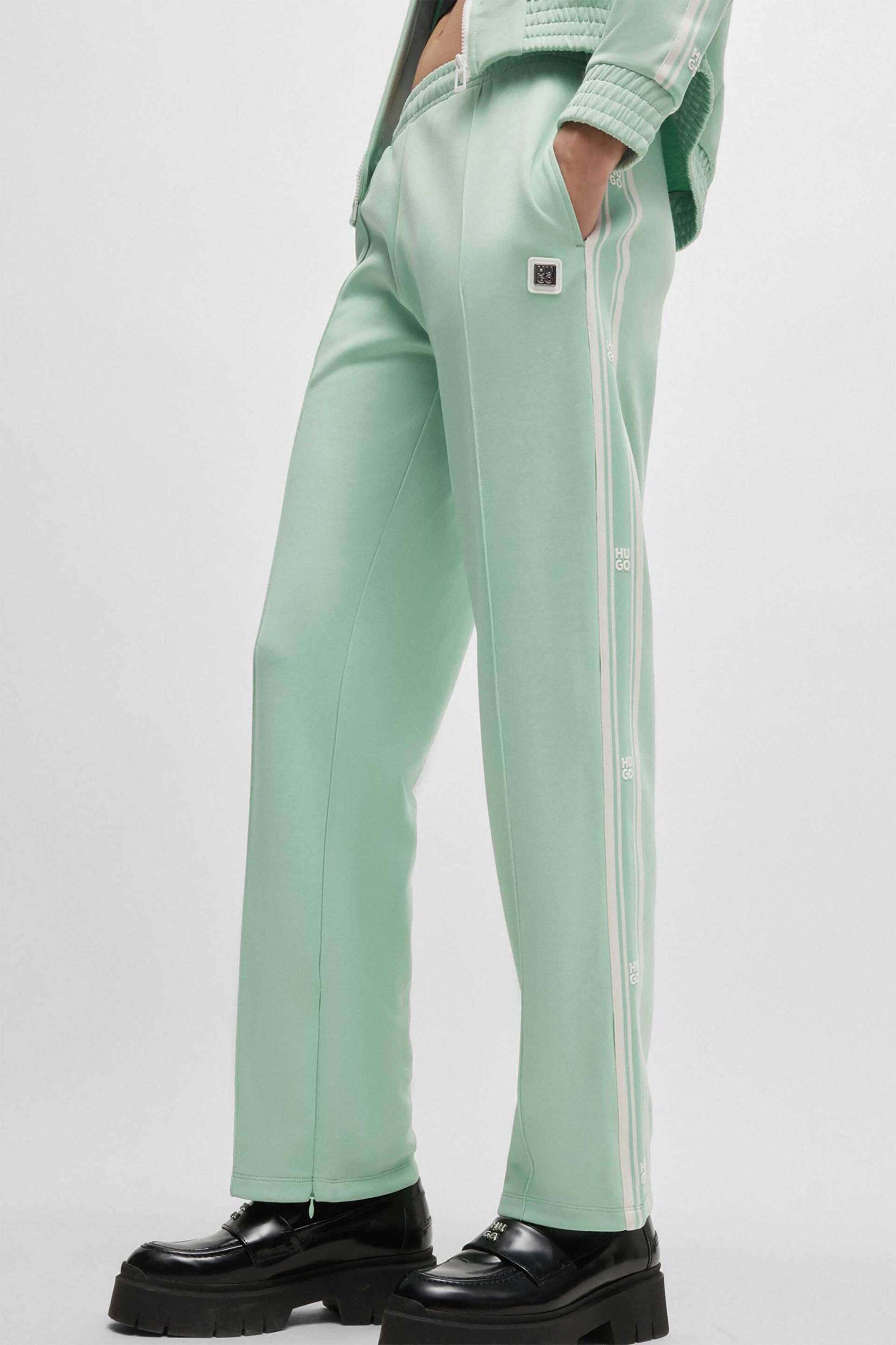 Hugo Boss γυναικείο παντελόνι φόρμας μονόχρωμο "Νamille" - 50517117 Βεραμάν φωτογραφία