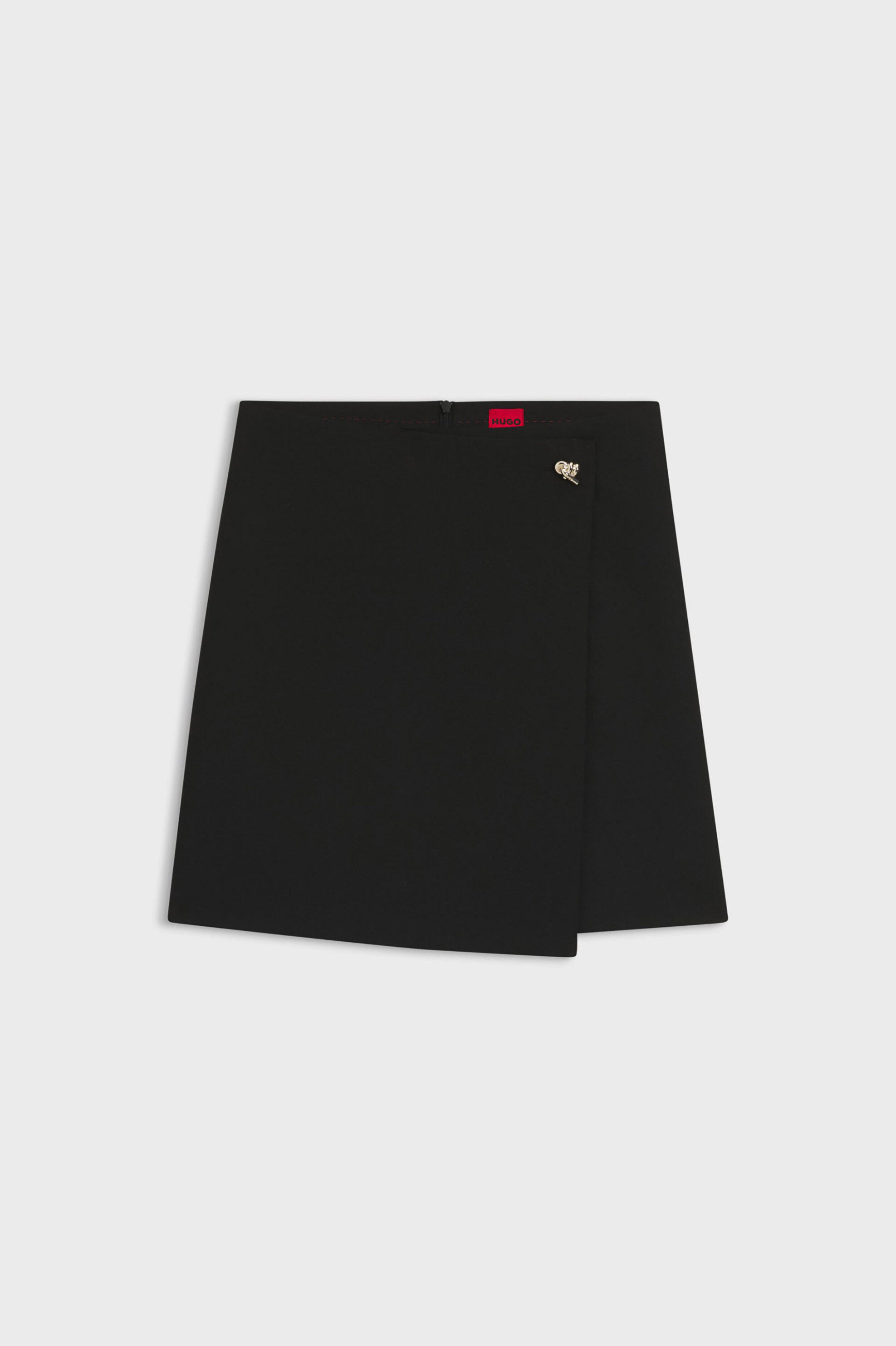 Hugo Boss γυναικεία mini φούστα κρουαζέ με χρυσό κουμπί Regular Fit "Raluni" - 50547624 Μαύρο φωτογραφία