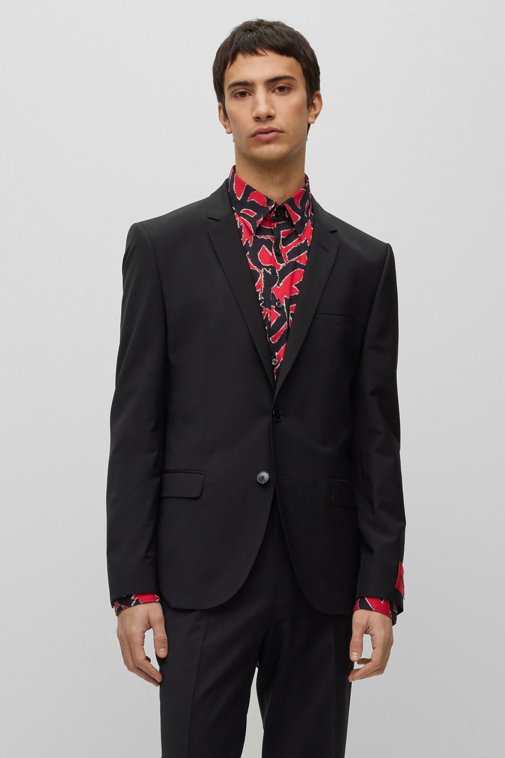 Hugo Boss ανδρικό σετ ρούχων με σακάκι και παντελόνι Extra Slim Fit "Arti/Hesten" (2 τεμάχια) - 50450994 Μαύρο φωτογραφία