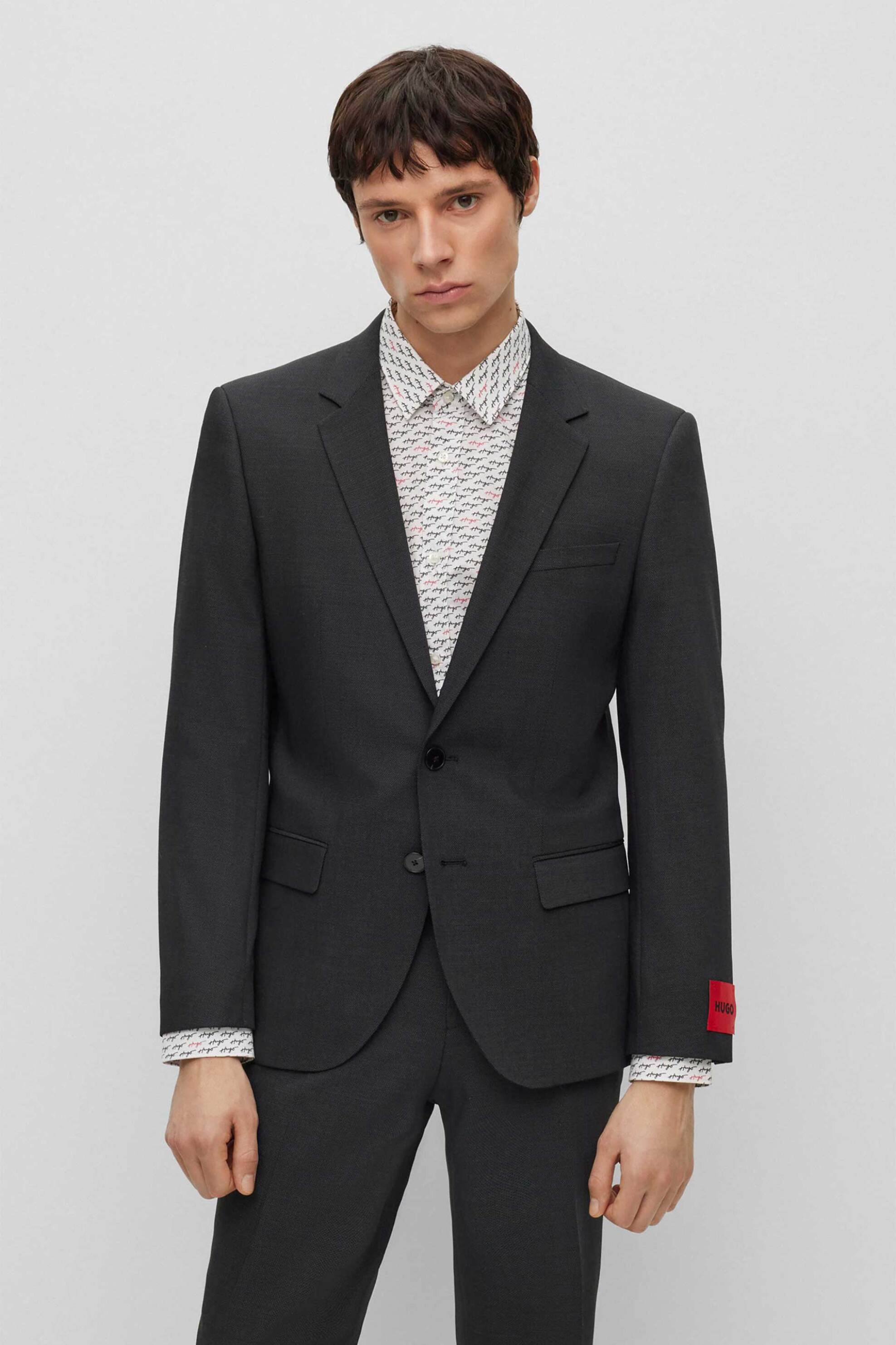 Hugo Boss ανδρικό σετ ρούχων με σακάκι και παντελόνι μονόχρωμα "Henry/Getlin232X" - 50495717 Μαύρο φωτογραφία