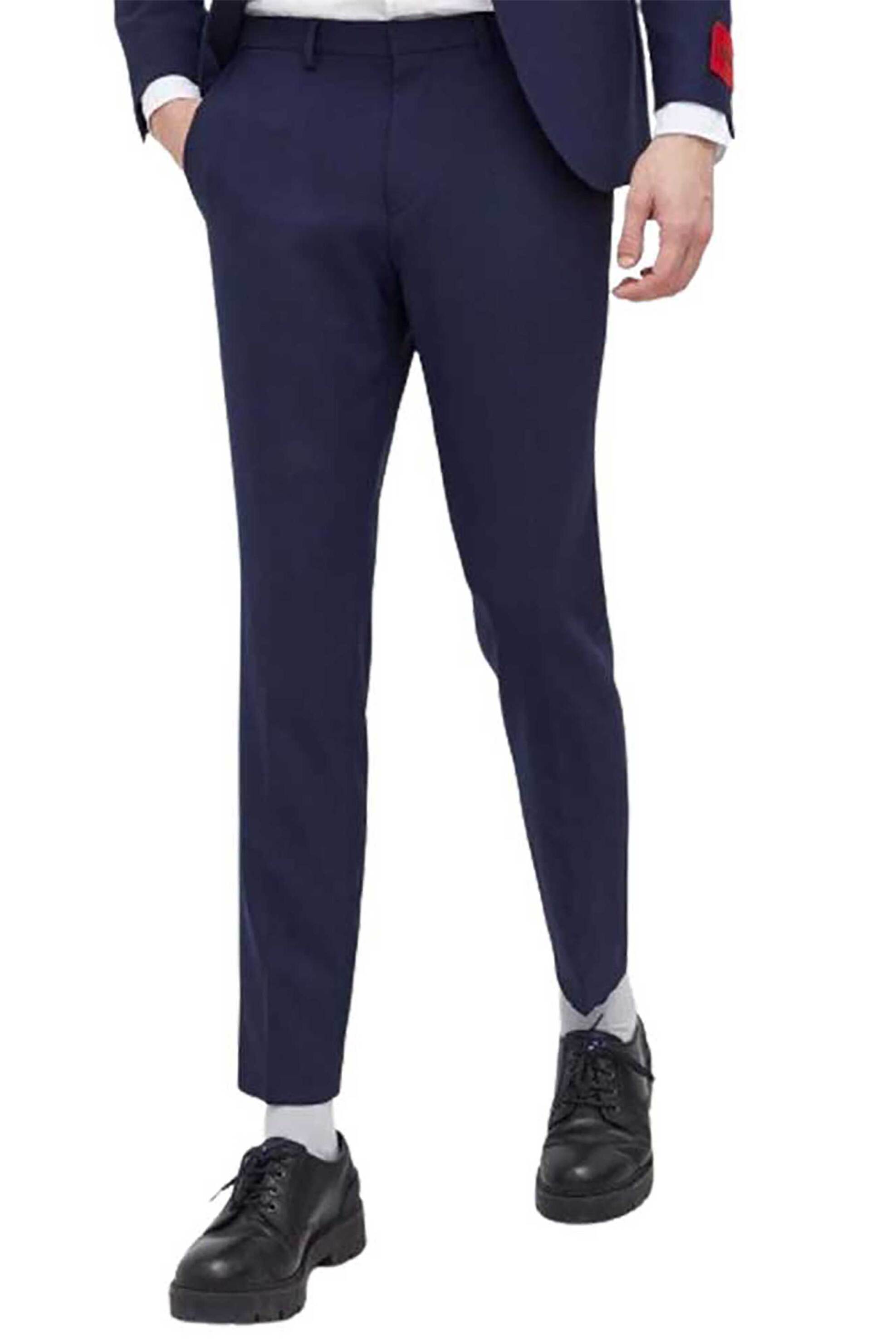 HUGO Hugo Boss ανδρικό παντελόνι κουστουμιού ''Hesten232x'' - 50497935 Μπλε Σκούρο