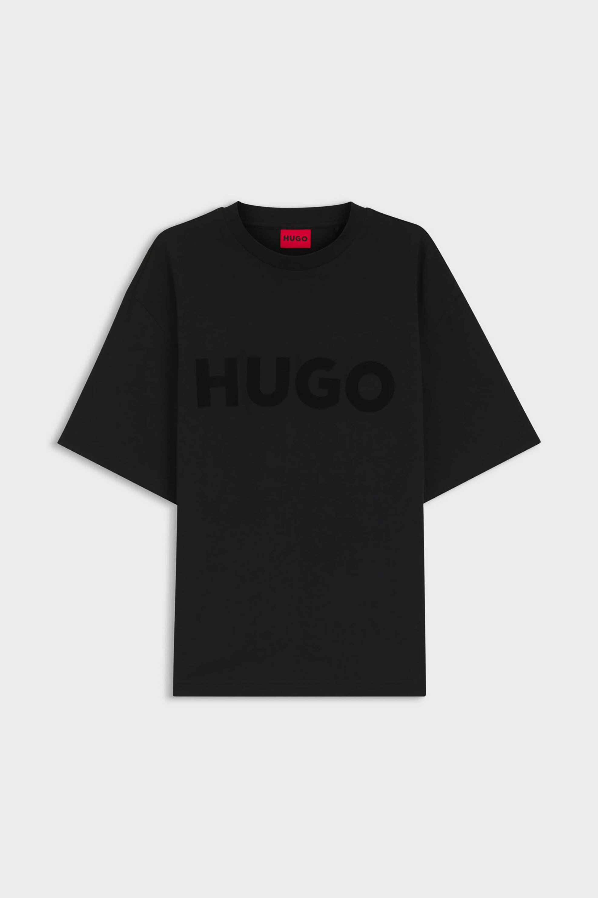 Hugo Boss Ανδρικό T-Shirt Μονόχρωμο με Λογότυπο - 50525765 Μαύρο