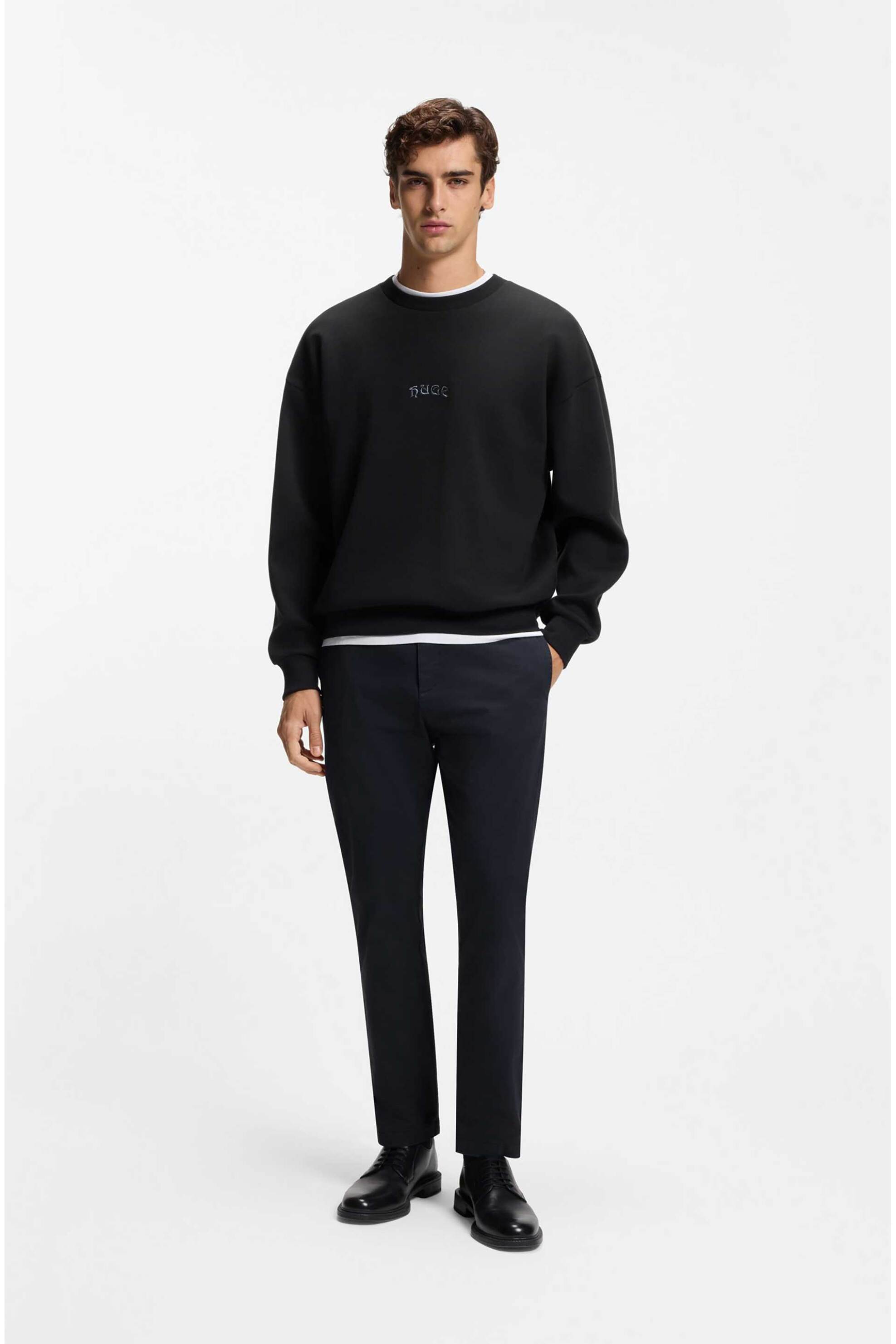 Hugo Boss ανδρικό παντελόνι chino Slim Fit "David251D" - 50530886 Σκούρο Μπλε