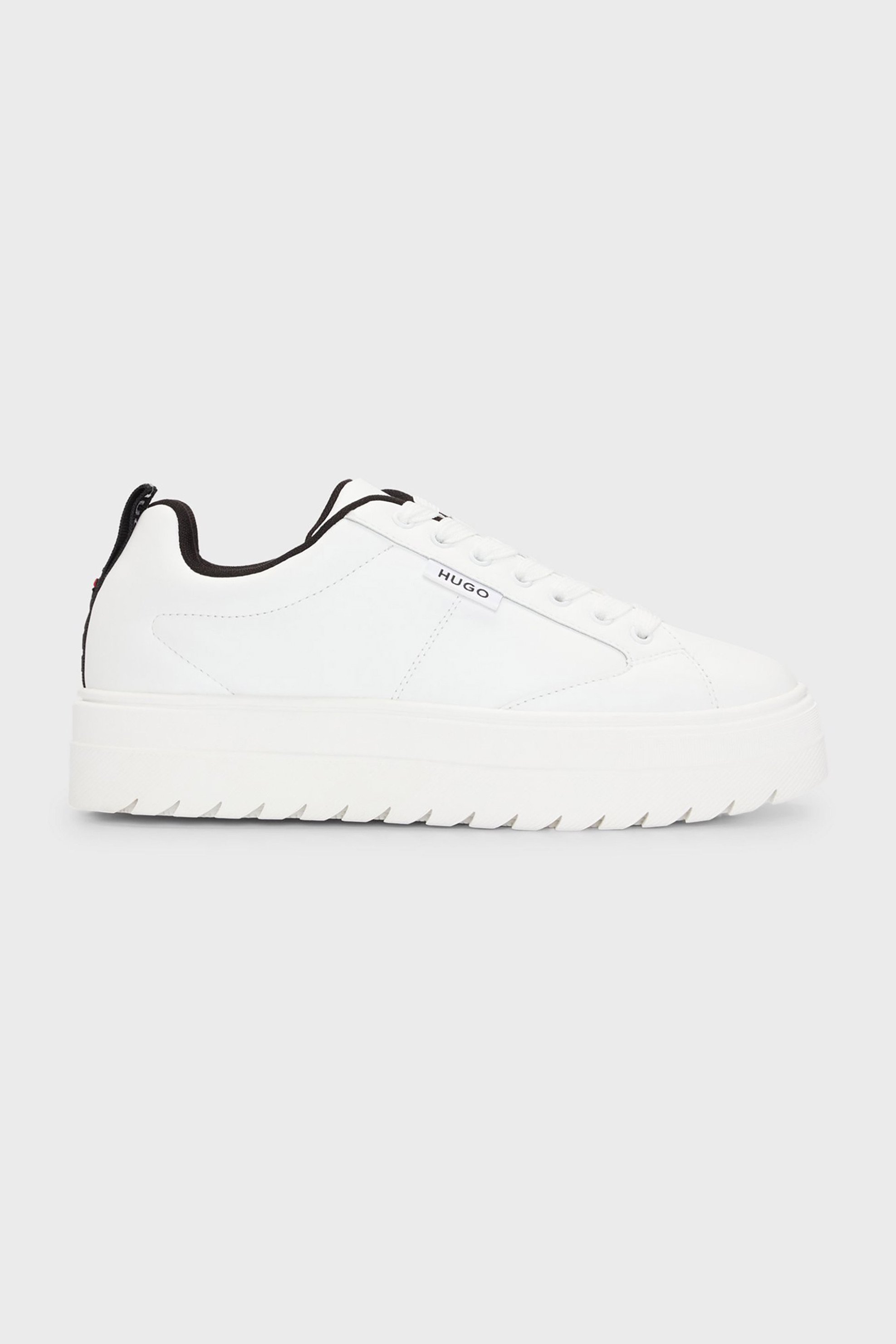 HUGO Hugo Boss γυναικεία sneakers μονόχρωμα με λογότυπο - 50520718 Λευκό