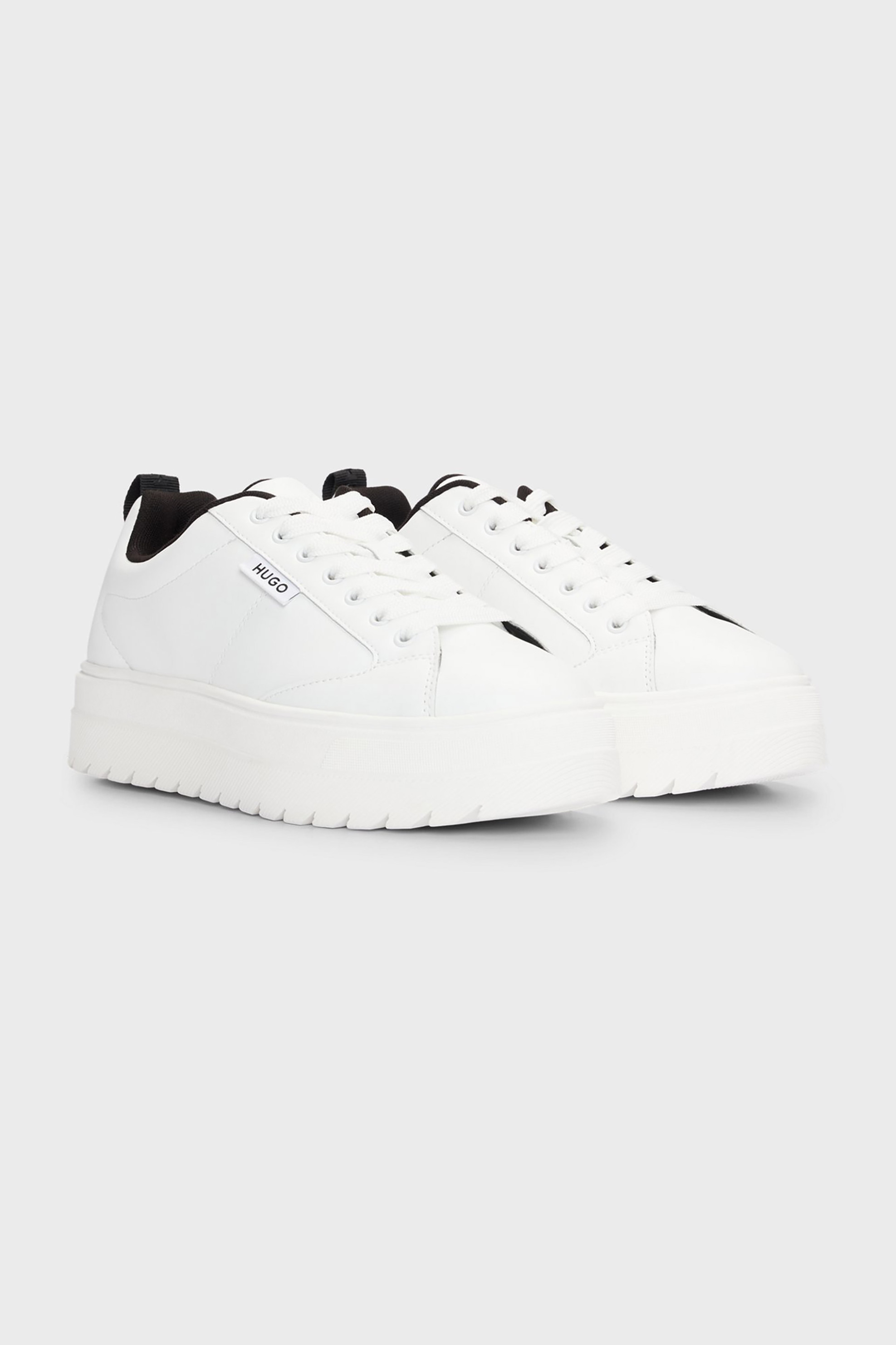 Hugo Boss γυναικεία sneakers μονόχρωμα με λογότυπο - 50520718 Λευκό φωτογραφία