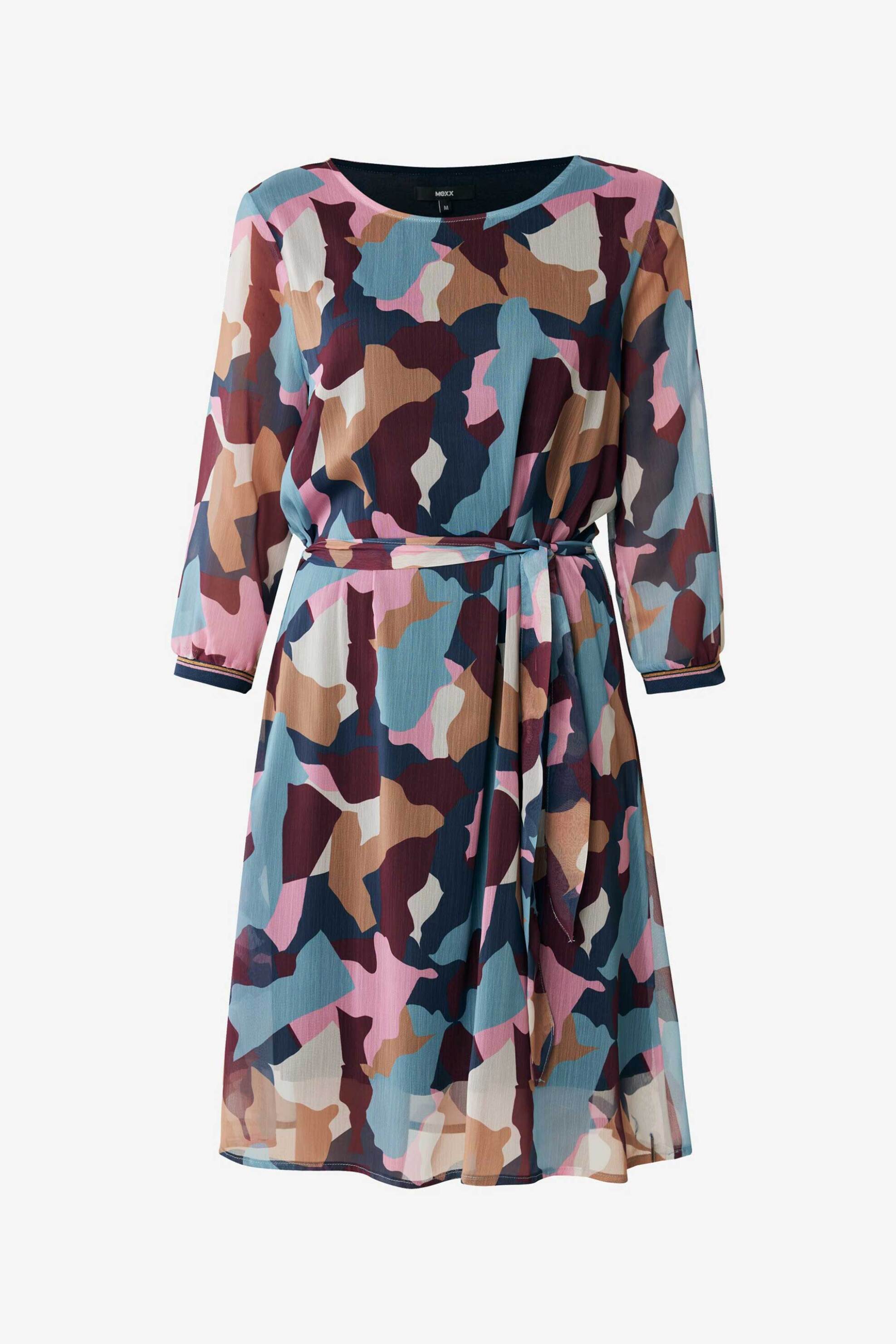 MEXX Mexx γυναικείο mini φόρεμα με print - TU0608036W Πετρόλ - 4