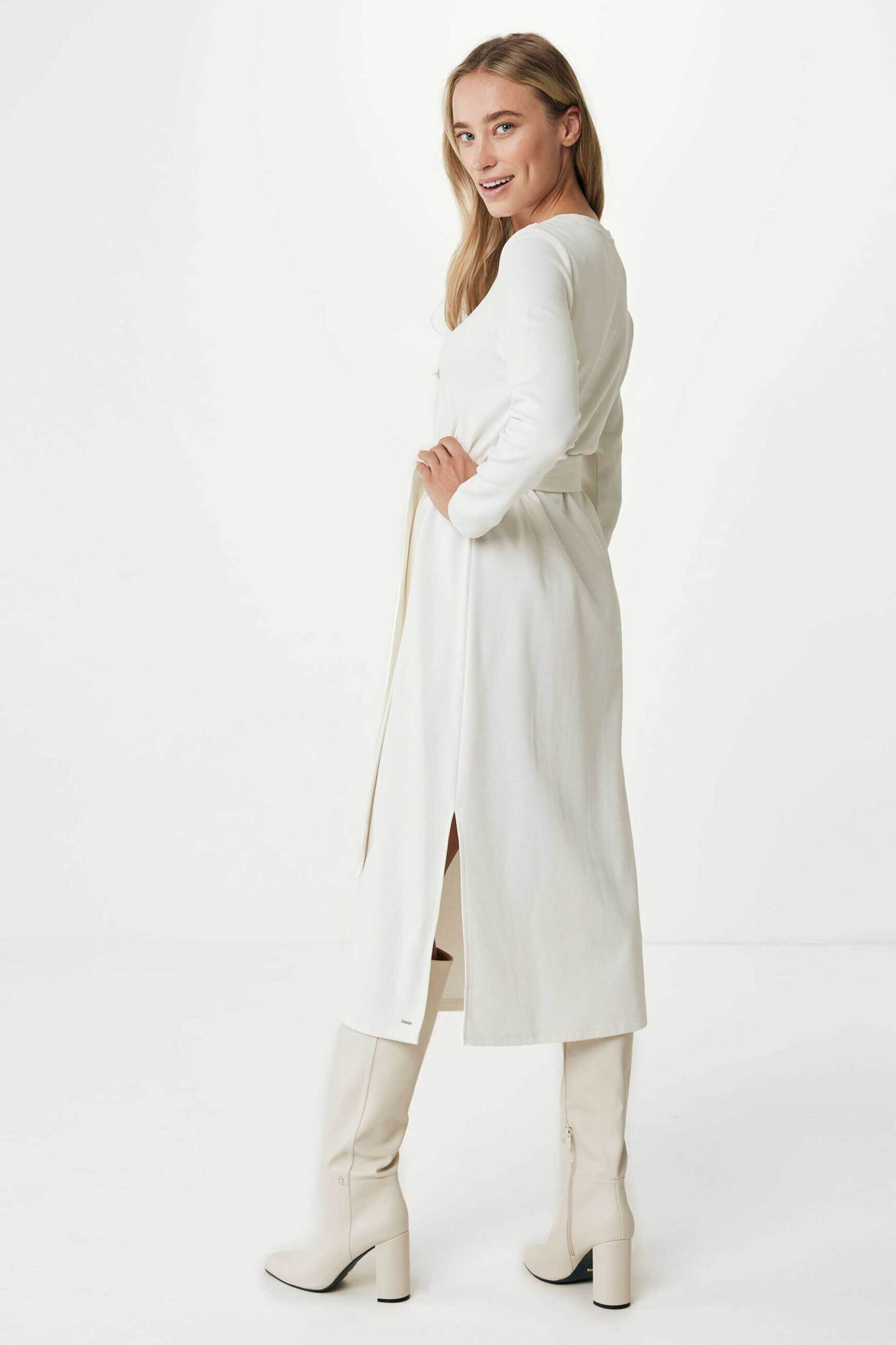MEXX Mexx γυναικείo midi φόρεμα με ζώνη - TU0633036W Εκρού - 3