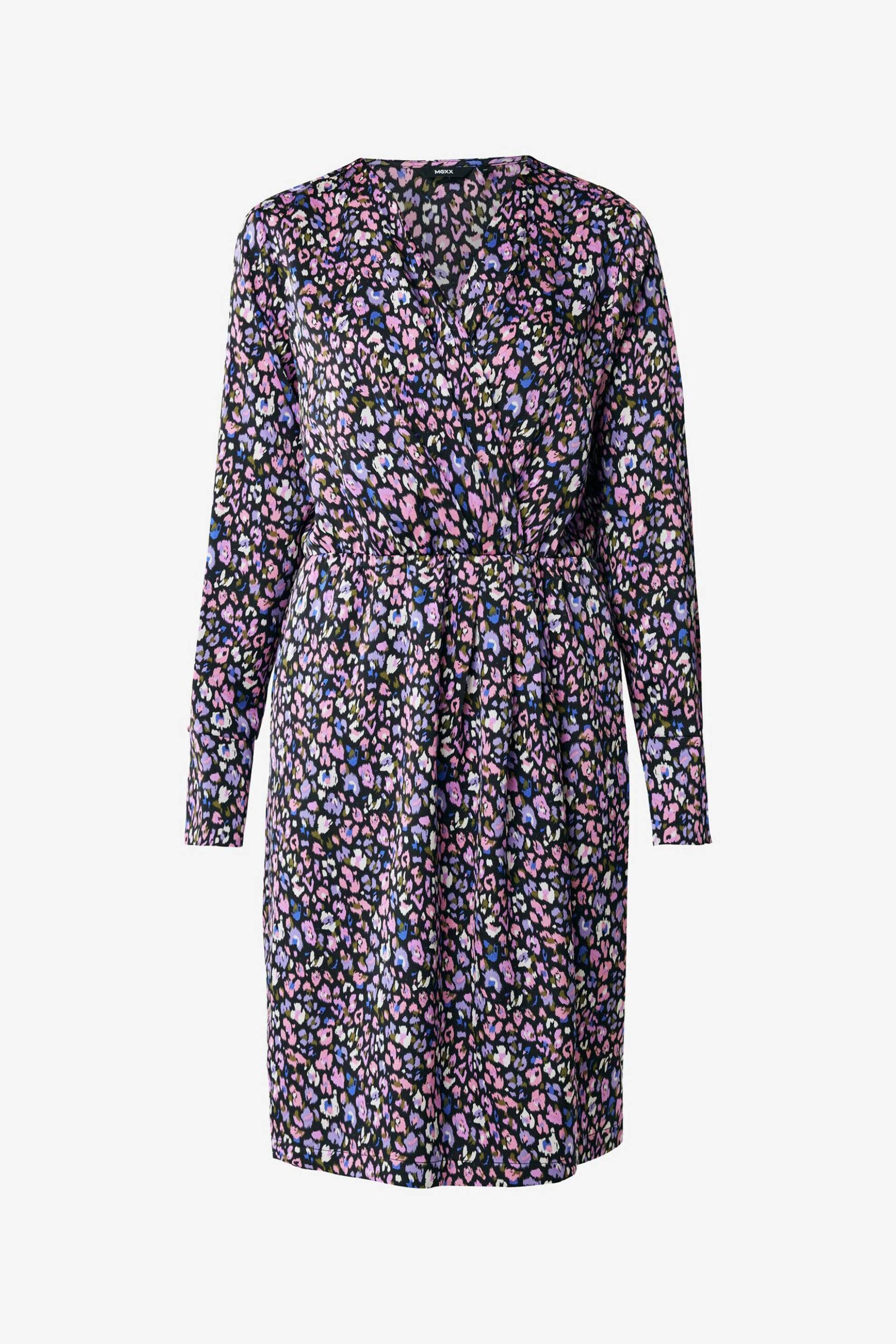 MEXX Mexx γυναικείo mini φόρεμα floral φόρεμα με μακρύ μανίκι - XC0645036W Μοβ Σκούρο - 4