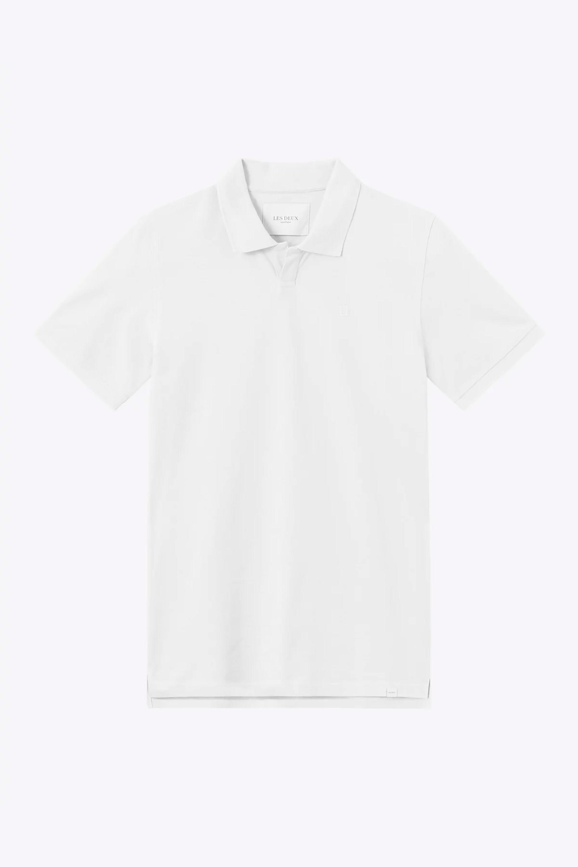 Ανδρική Μόδα > Ανδρικά Ρούχα > Ανδρικές Μπλούζες > Ανδρικές Μπλούζες Πολο Les Deux ανδρική μπλούζα πόλο μονόχρωμη με Piqué ύφανση με γιακά Slim Fit - LDM120006 Λευκό