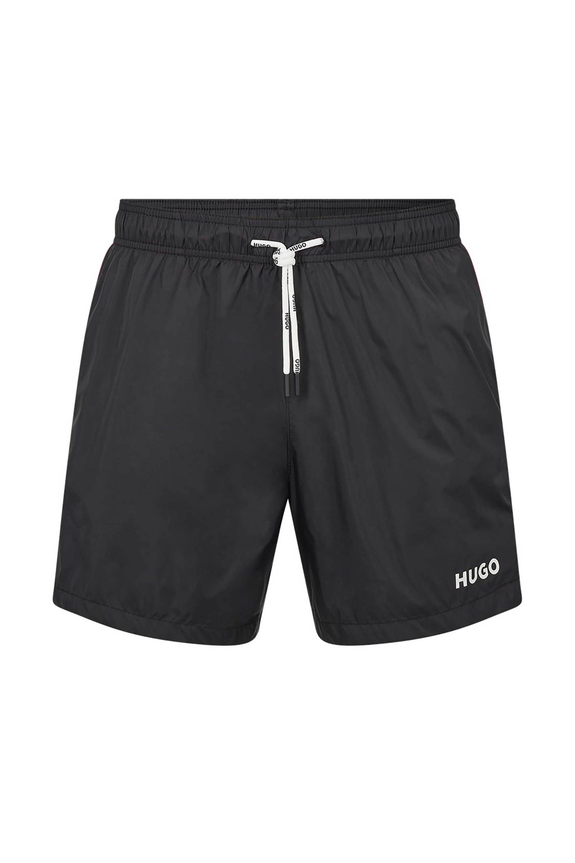 Hugo Boss Ανδρικό Μαγιό με Letter Logo Print Και Ρυθμιζόμενη Μέση Haiti - 50469312 Μαύρο