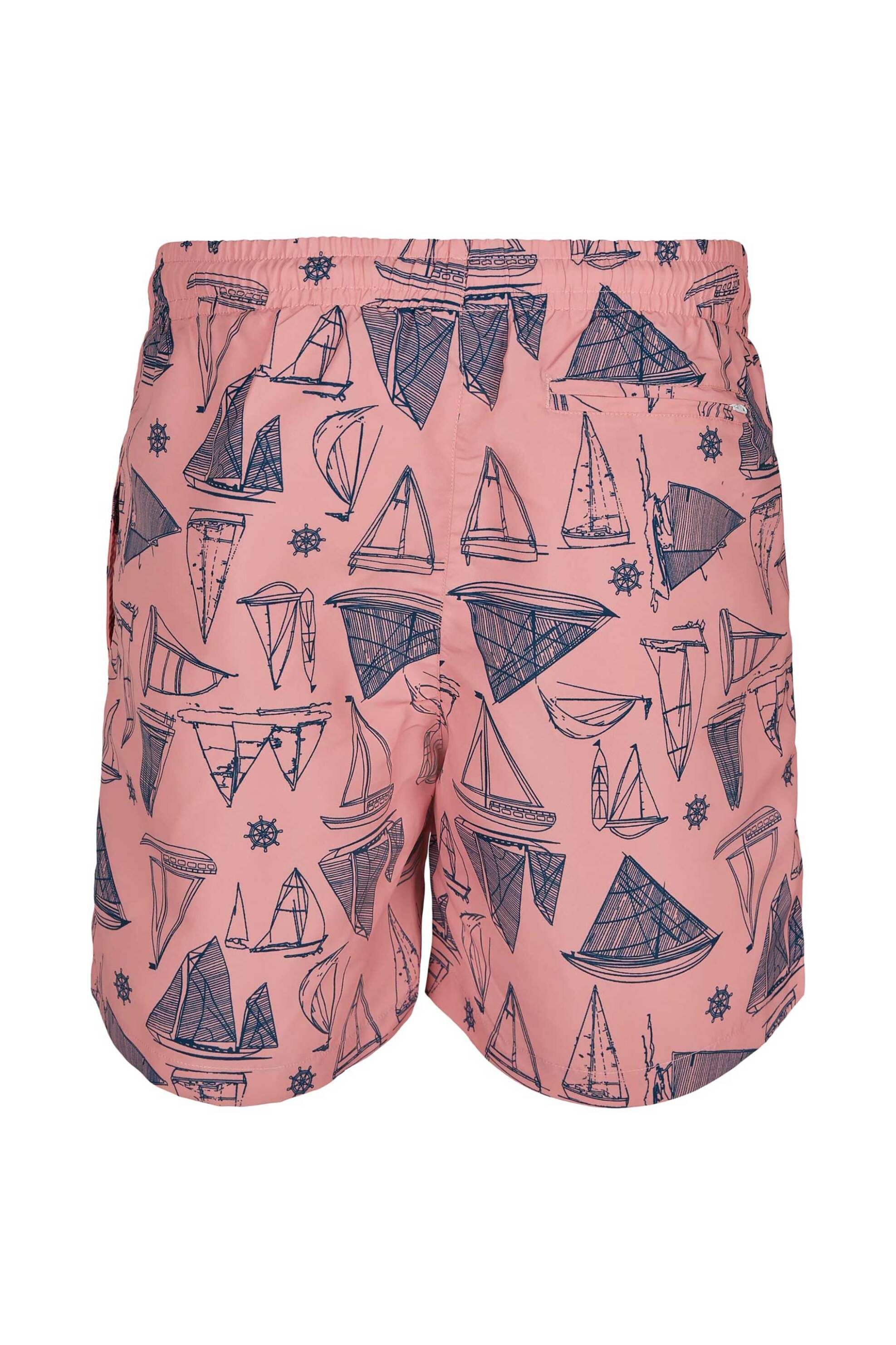 Urban Classics ανδρικό μαγιό με all-over print - TB2679 Ροζ φωτογραφία