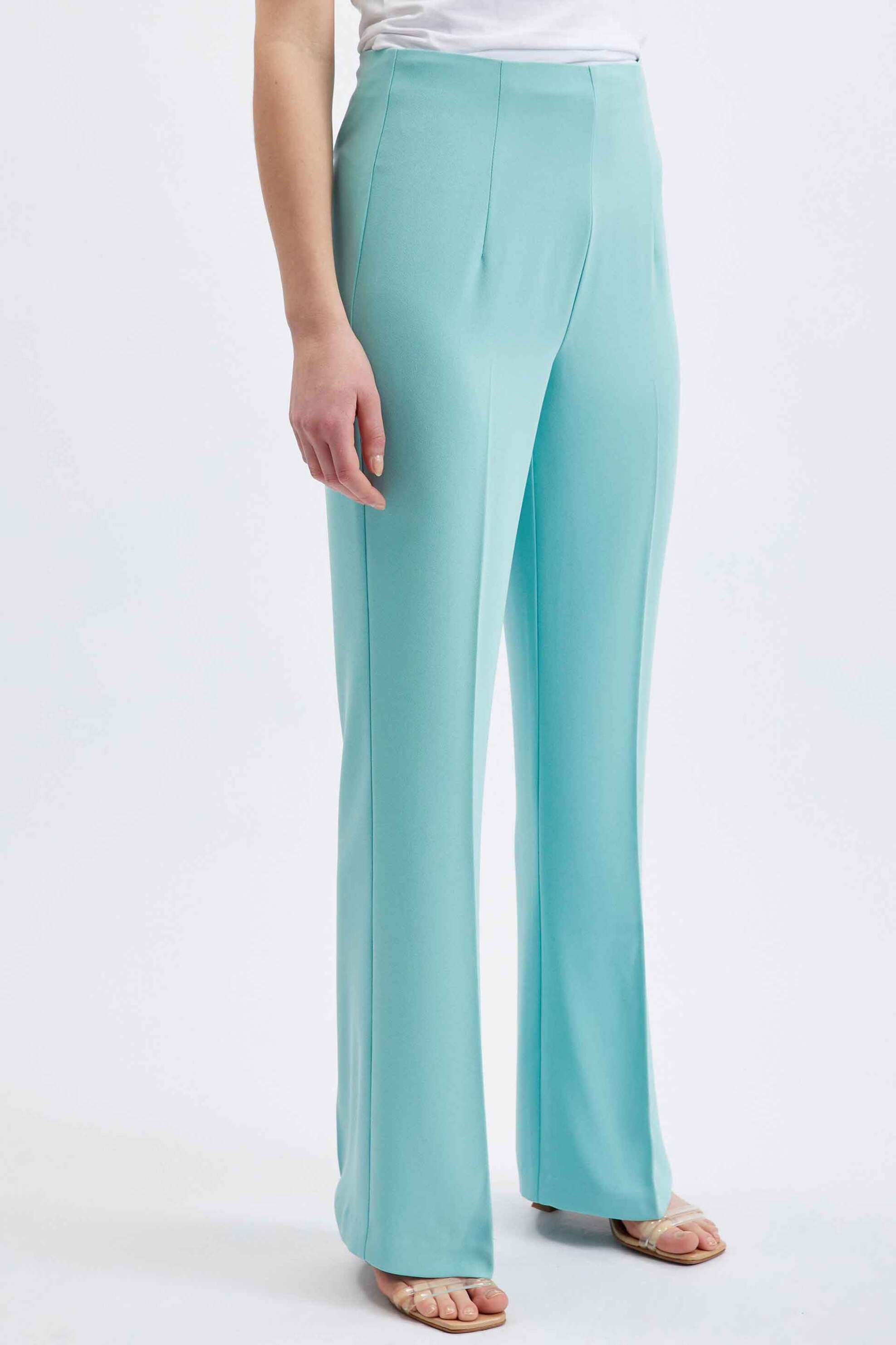 Orsay γυναικείο παντελόνι ψηλόμεσο μονόχρωμο Wide Leg - 399034-840000 Βεραμάν φωτογραφία