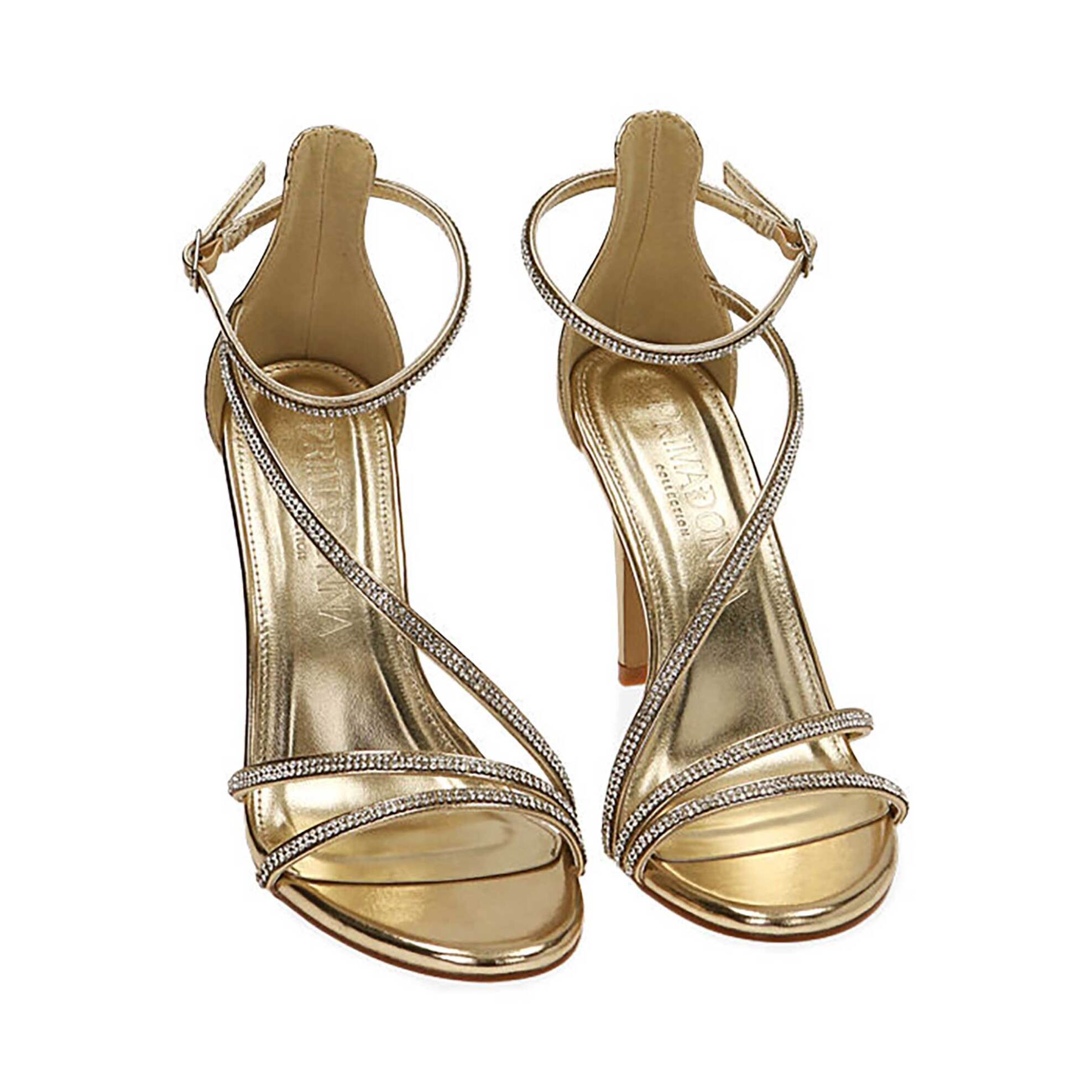 Primadonna γυναικεία πέδιλα μεταλλιζέ με διακοσμητικές πέτρες στα λουράκια - 212174221LMOROG Χρυσό φωτογραφία
