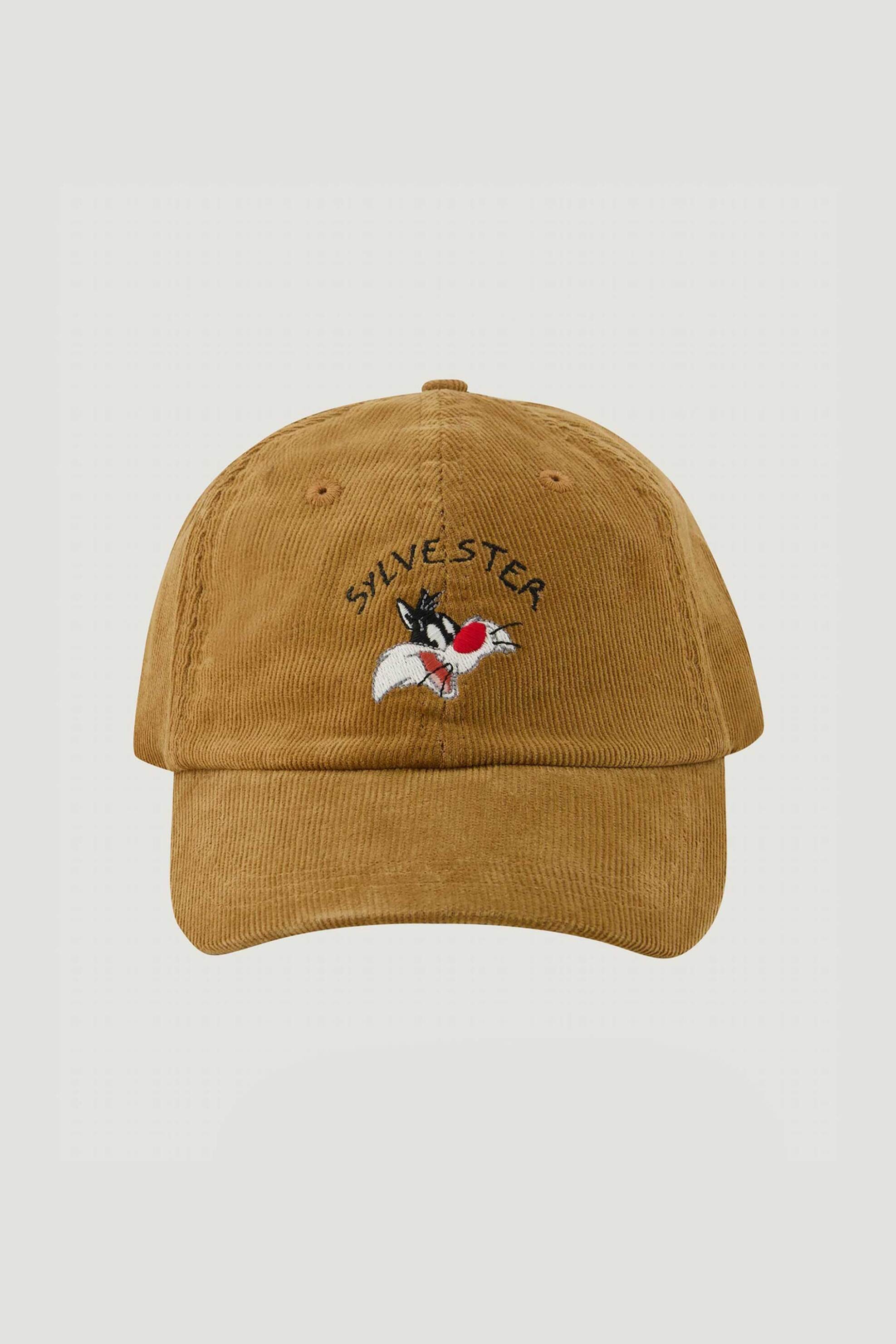 Maison Labiche ανδρικό βαμβακερό καπέλο μονόχρωμο με Looney Tunes Sylvester print "Sylvester Beaumont" - RABEAUMONTSYL Ταμπά φωτογραφία