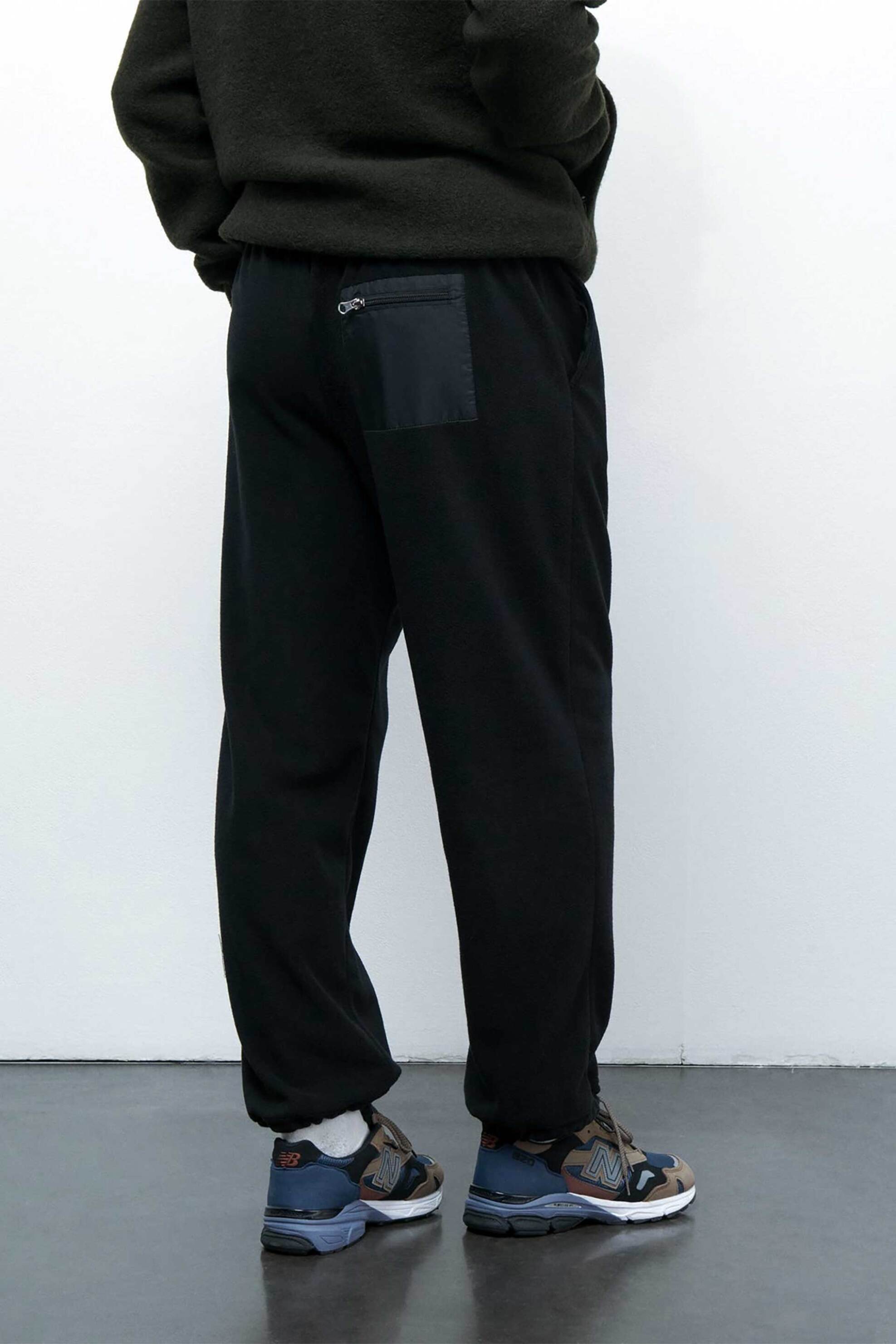 Maison Labiche ανδρικό παντελόνι φόρμας μονόχρωμο "Arcole" - RMARCOLELABEL Μαύρο φωτογραφία