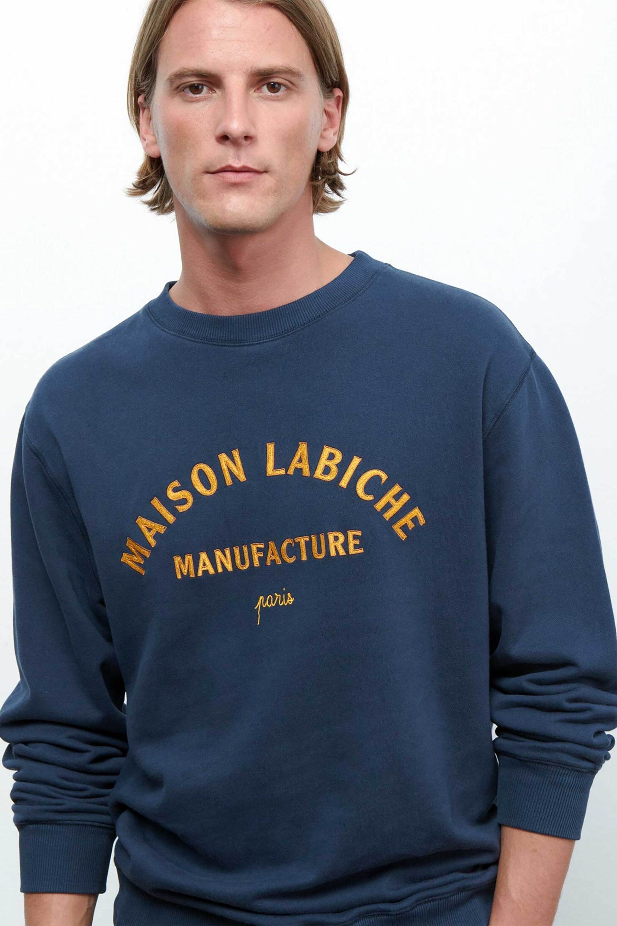 Maison Labiche ανδρικό φούτερ "Mini Manufacture Charonne" - RMCHARONMANUF Μπλε Σκούρο φωτογραφία