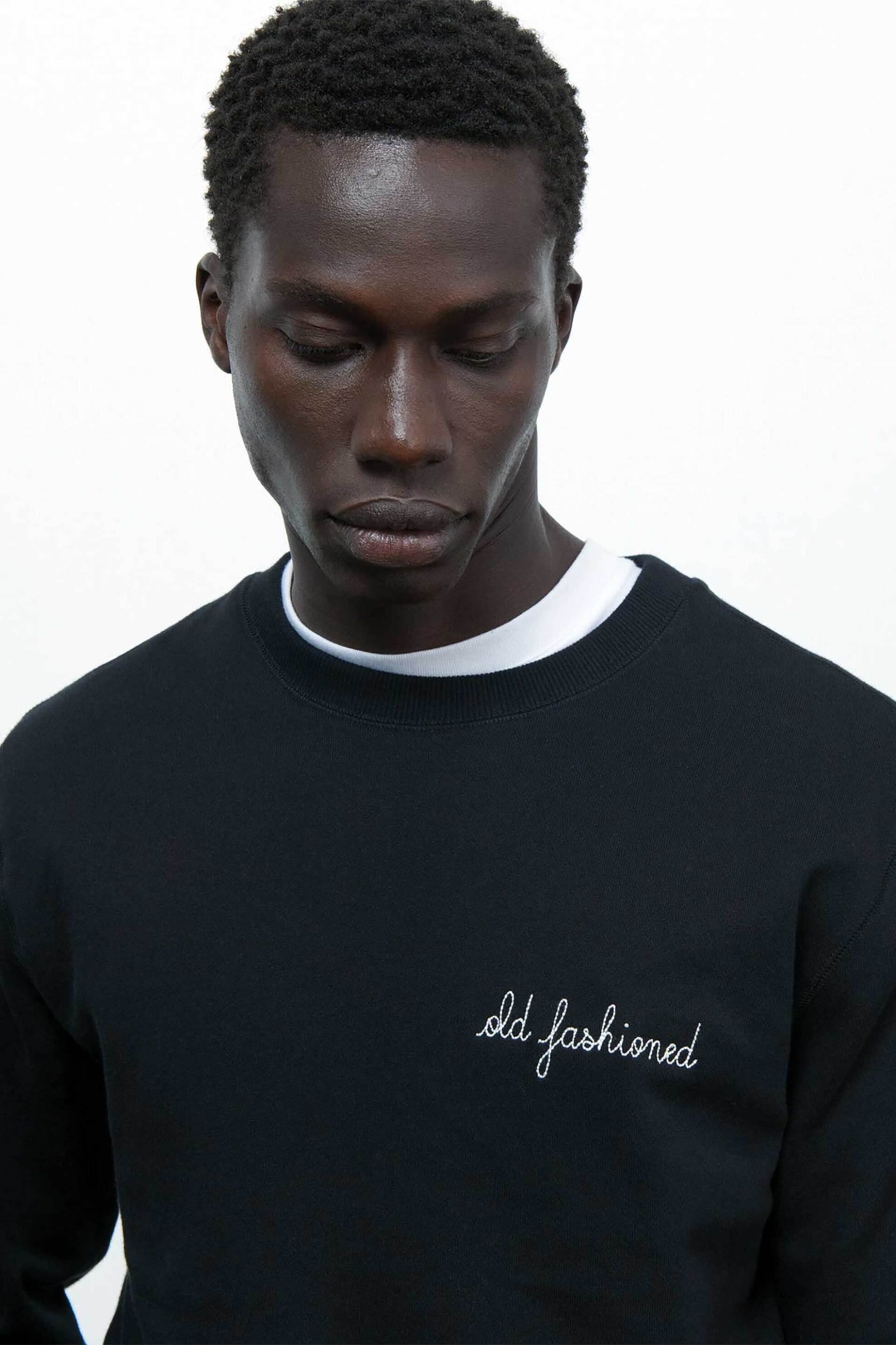 Maison Labiche ανδρικό φούτερ "Old Fashionned Charonne" - RMCHARONOLD Μαύρο φωτογραφία