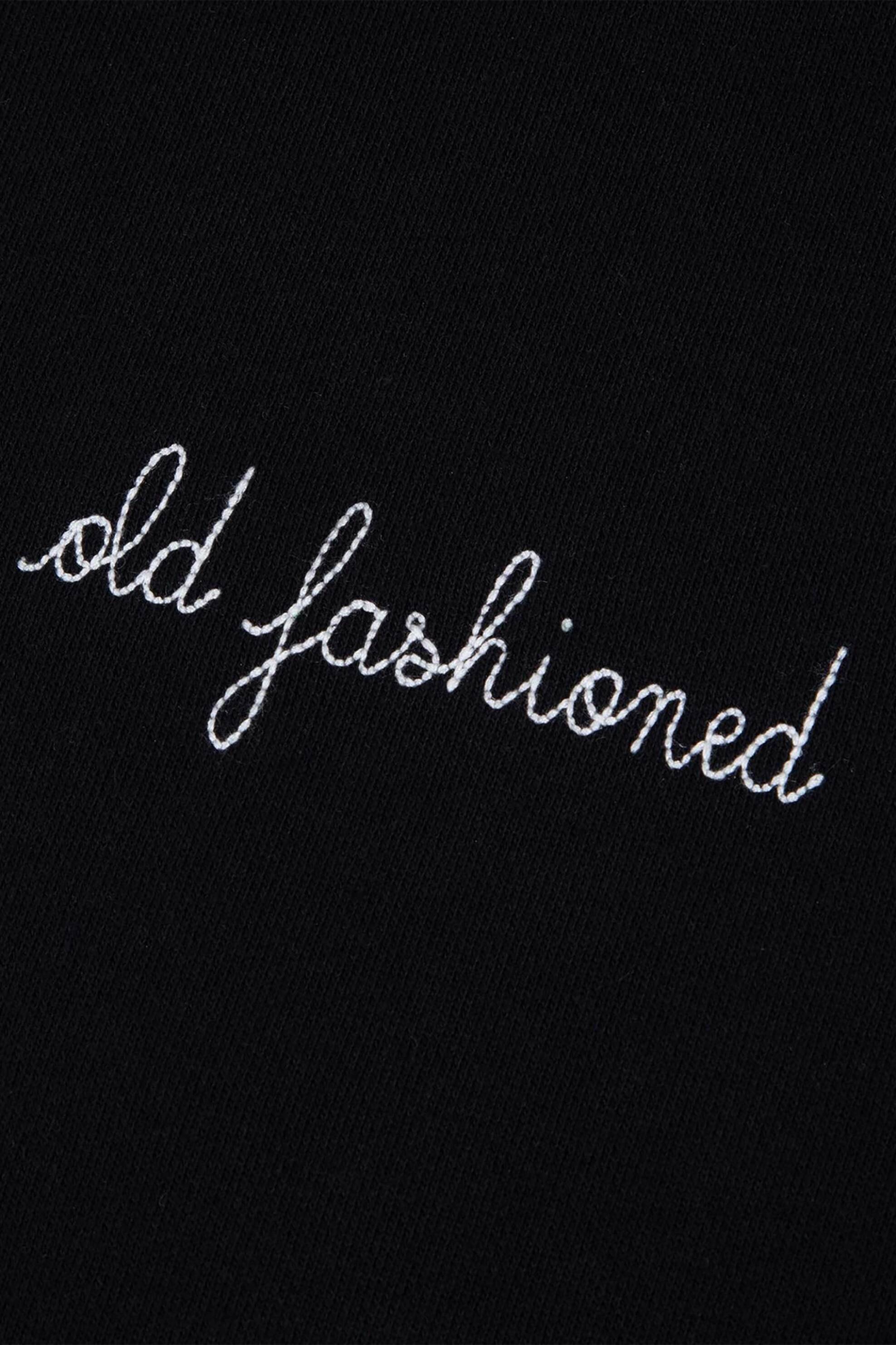 Maison Labiche ανδρικό φούτερ "Old Fashionned Charonne" - RMCHARONOLD Μαύρο φωτογραφία