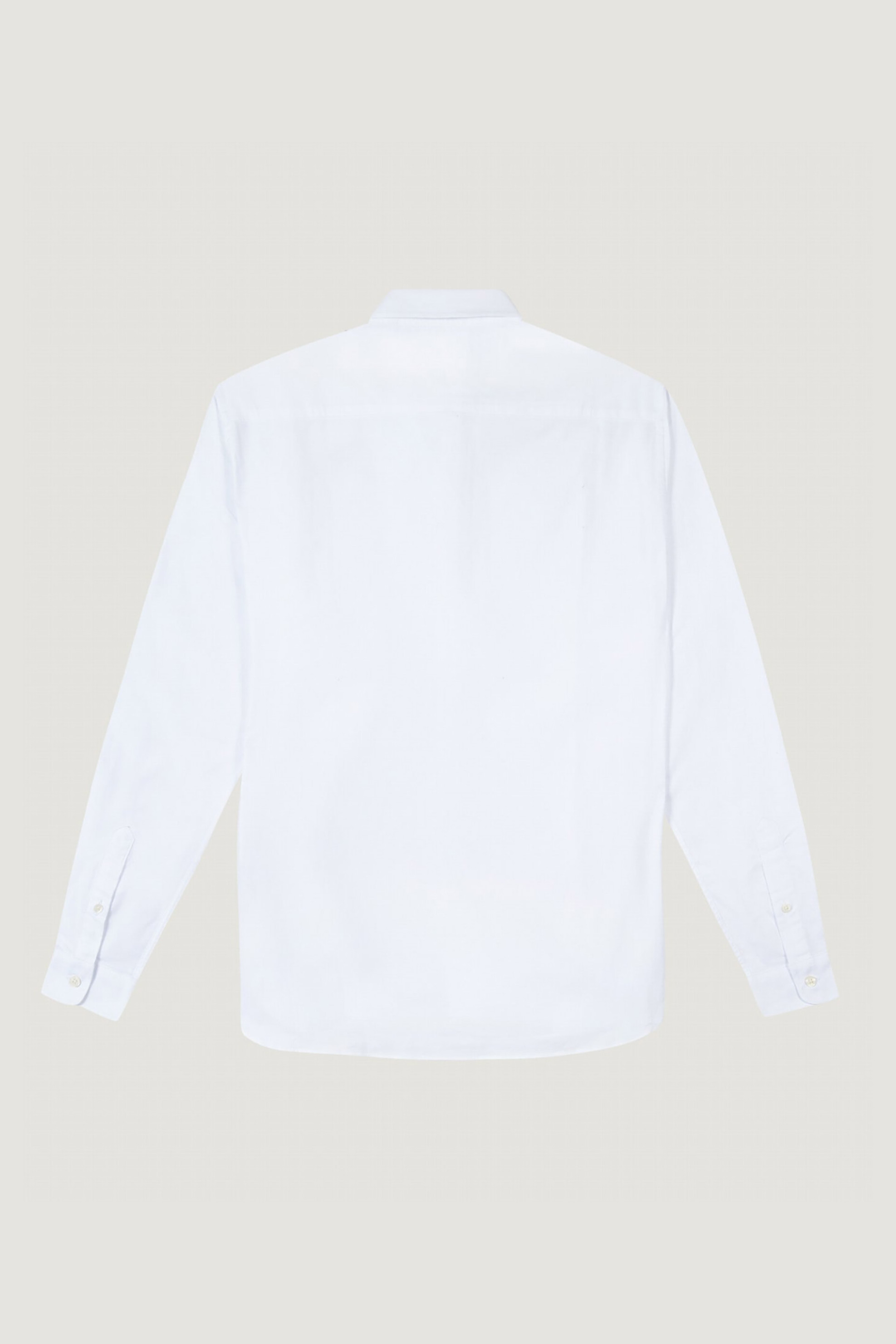 Maison Labiche ανδρικό βαμβακερό πουκάμισο μονόχρωμο "First Class Malesherbes" - RMMALESHFIRST Λευκό φωτογραφία