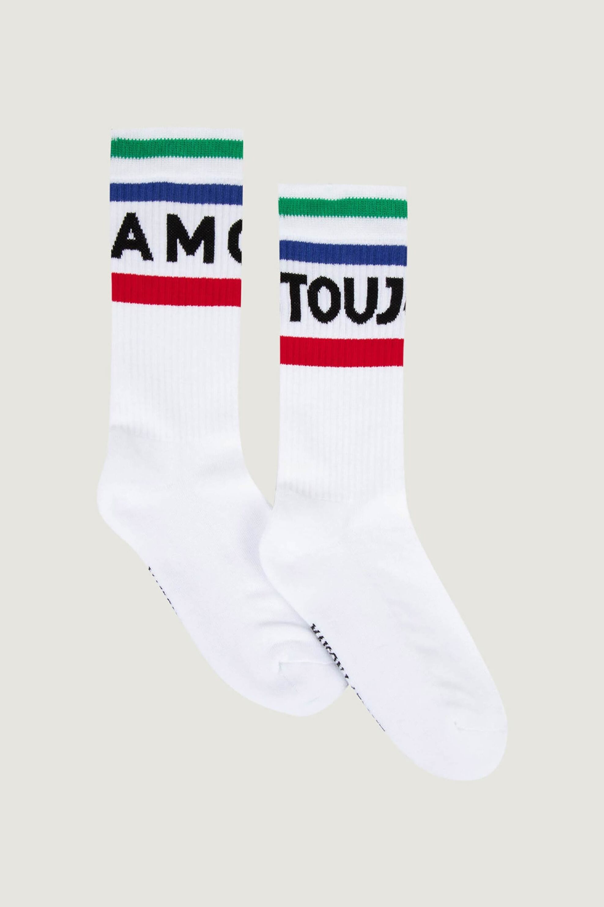 MAISON LABICHE Maison Labiche ανδρικές κάλτσες "Amour Toujours Gasnier" - KASAMOURTJRS Λευκό