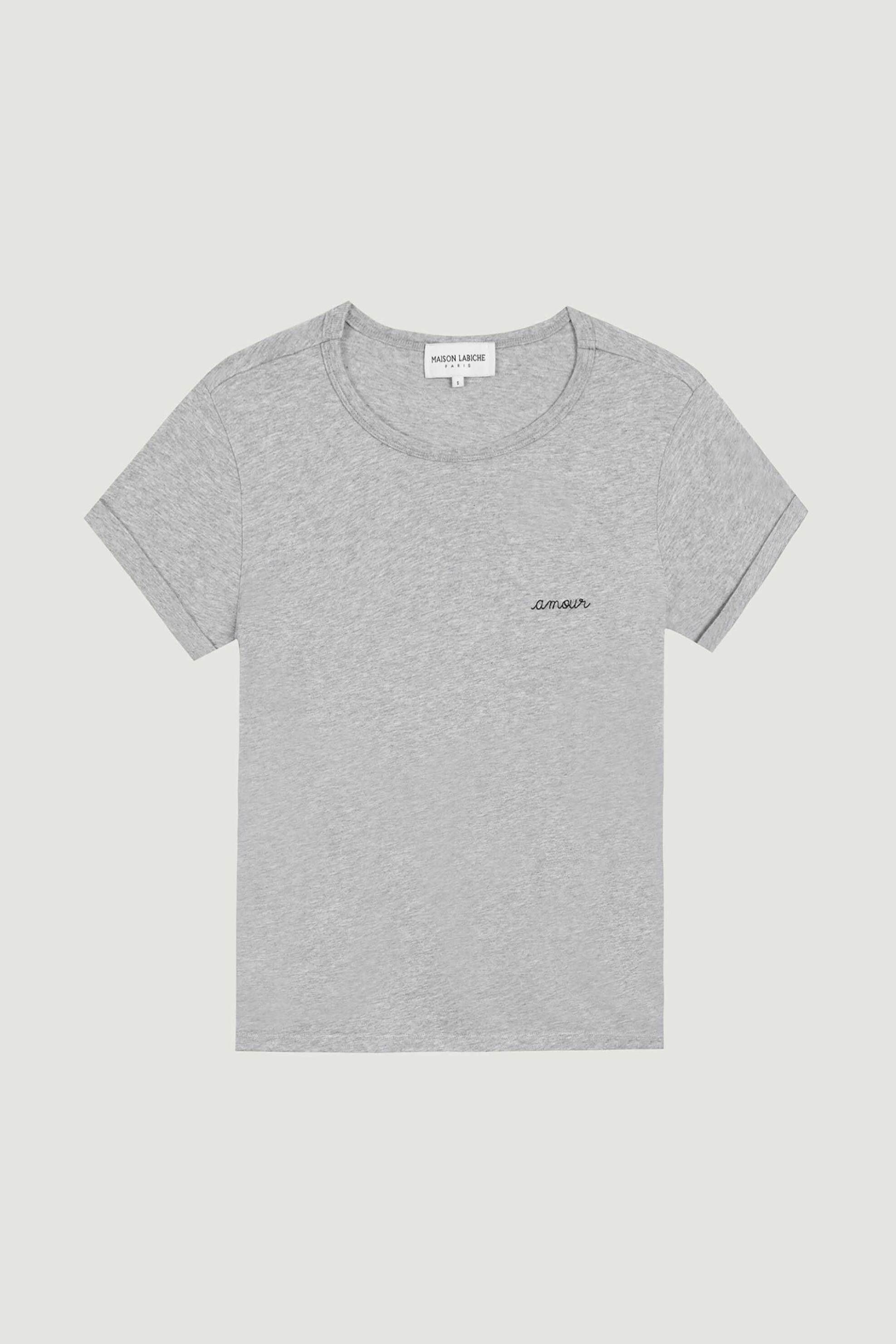 Maison Labiche γυναικείο T-shirt Slim Fit "Amour Poitou" - KWTAMOUR Λευκό φωτογραφία
