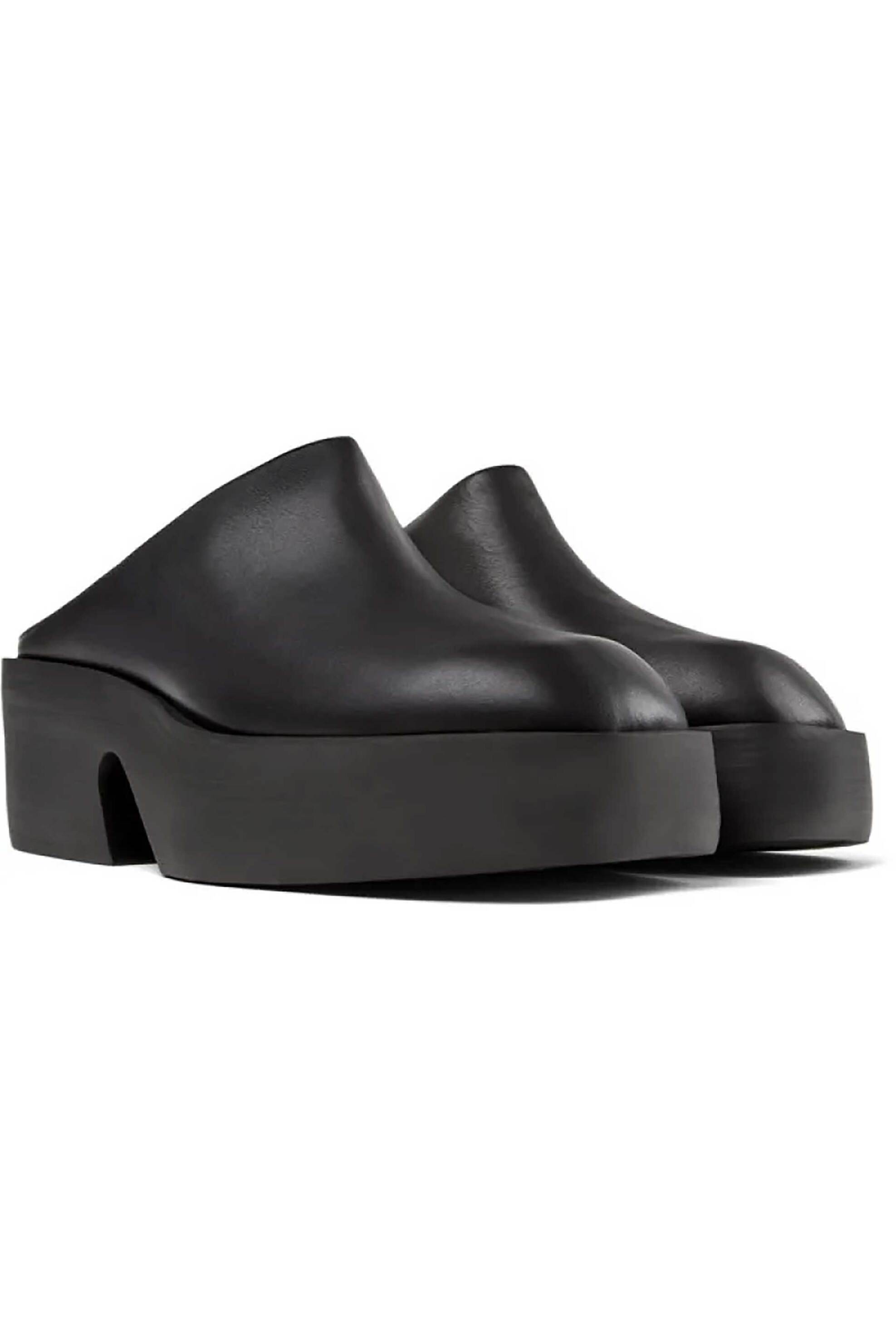 Camper γυναικεία δερμάτινα mules "Billie" - K201674-001 Μαύρο φωτογραφία