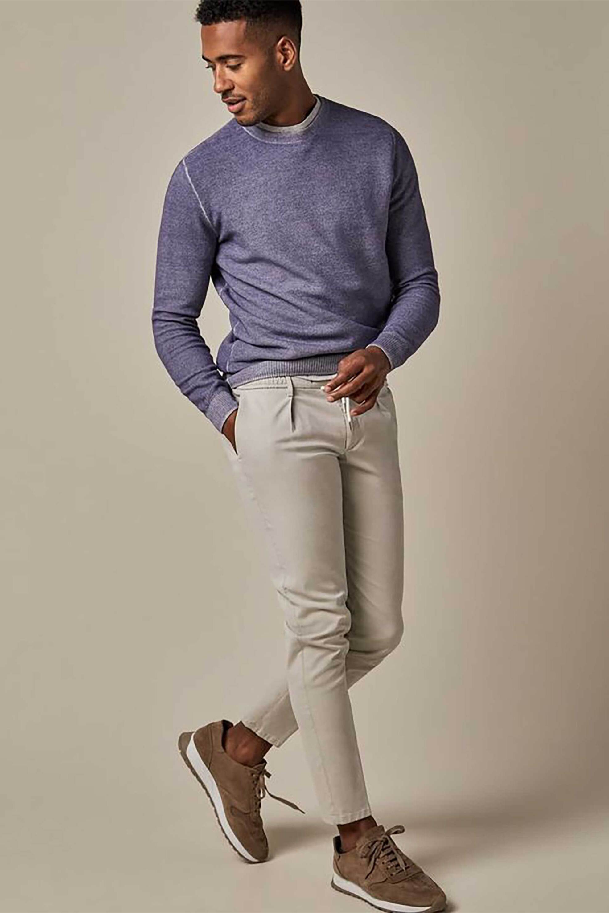 PROFUOMO Profuomo ανδρικό casual παντελόνι Slim Fit - PP2Q00001B Μπεζ