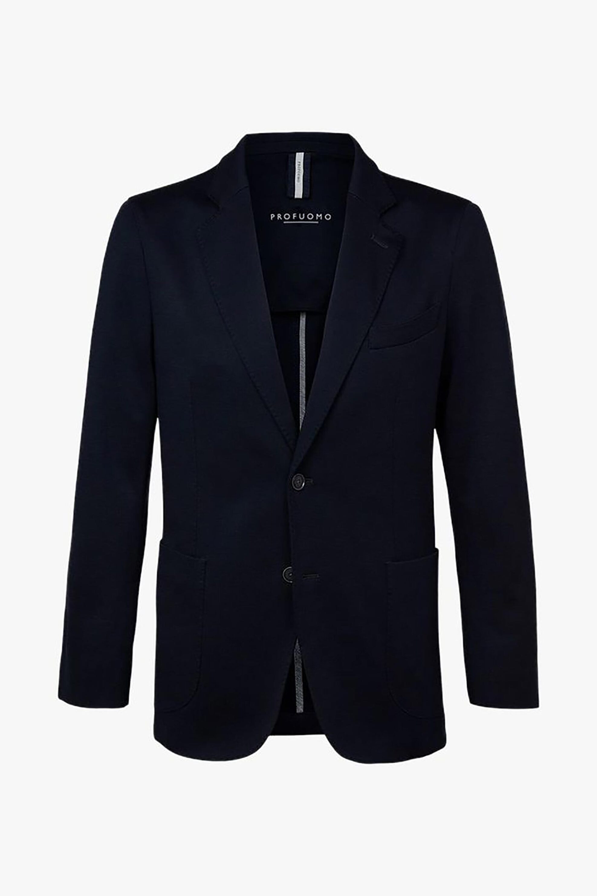 Profuomo ανδρικό μάλλινο σακάκι μονόχρωμο - PPUP30004A Μπλε Σκούρο φωτογραφία