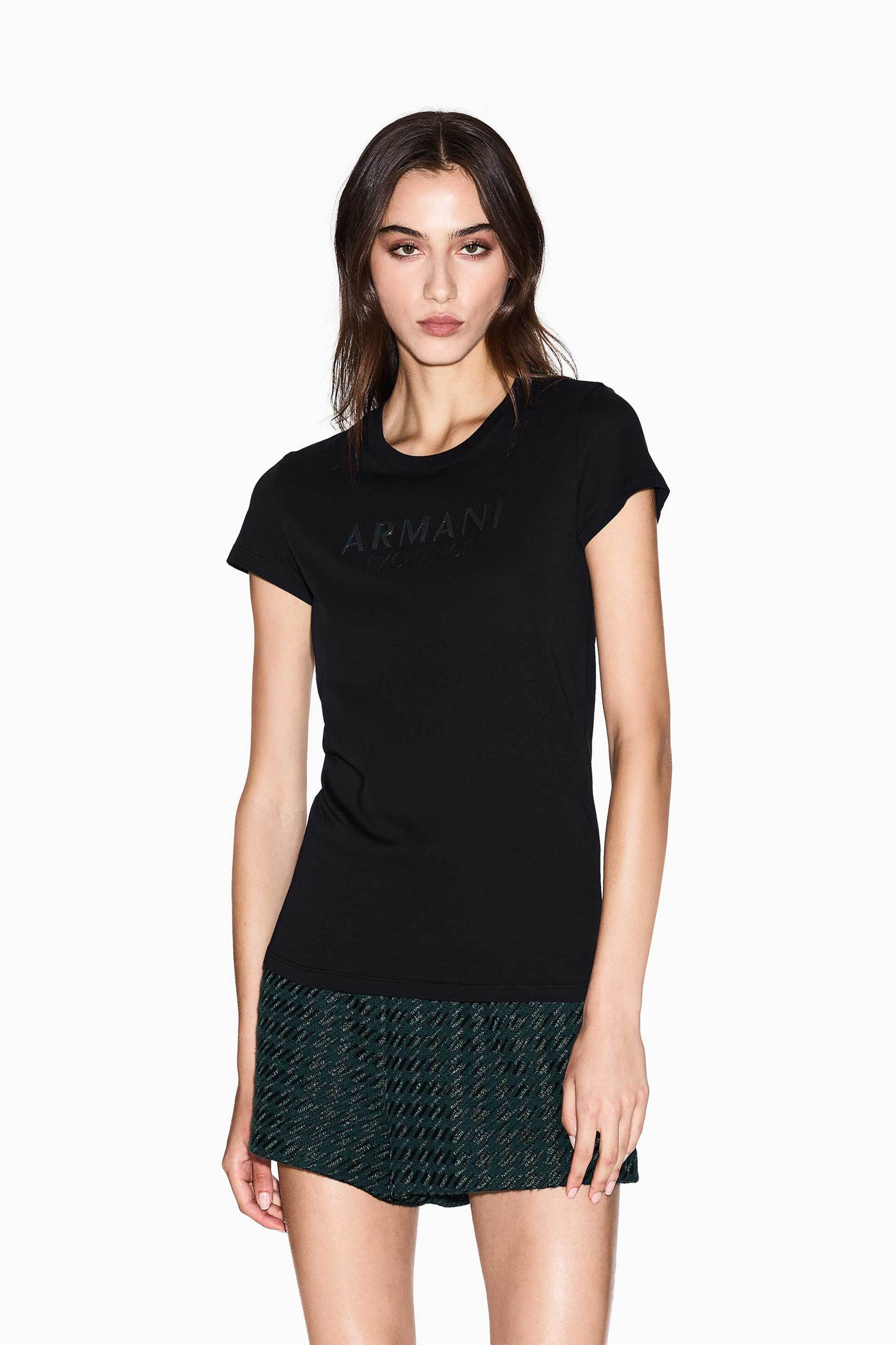 Armani Exchange γυναικείο T-shirt με λογότυπο Slim Fit