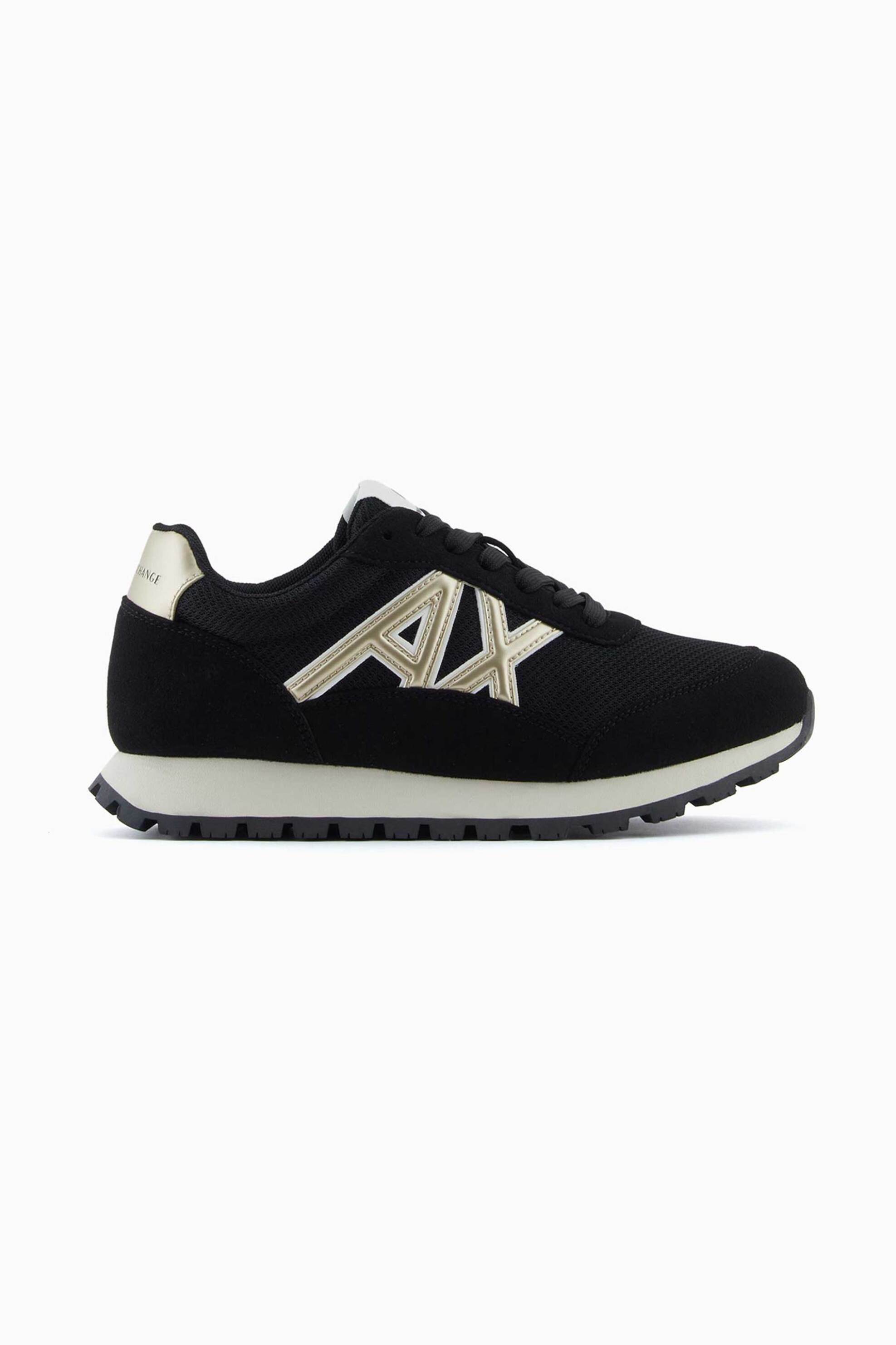 Armani Exchange γυναικεία sneakers με monogram - XW002150AF19388 Μαύρο