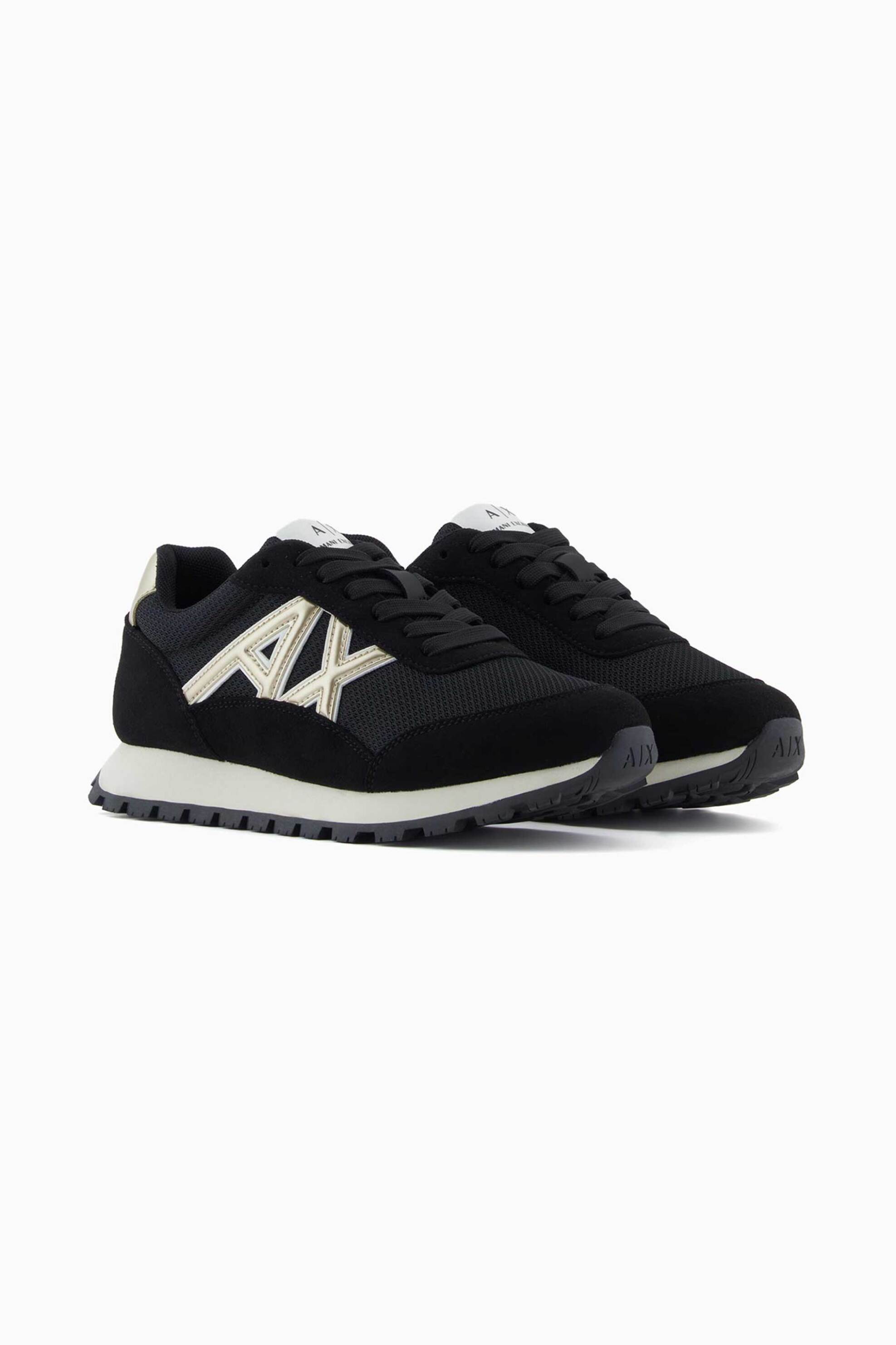 Armani Exchange γυναικεία sneakers με monogram - XW002150AF19388 Μαύρο