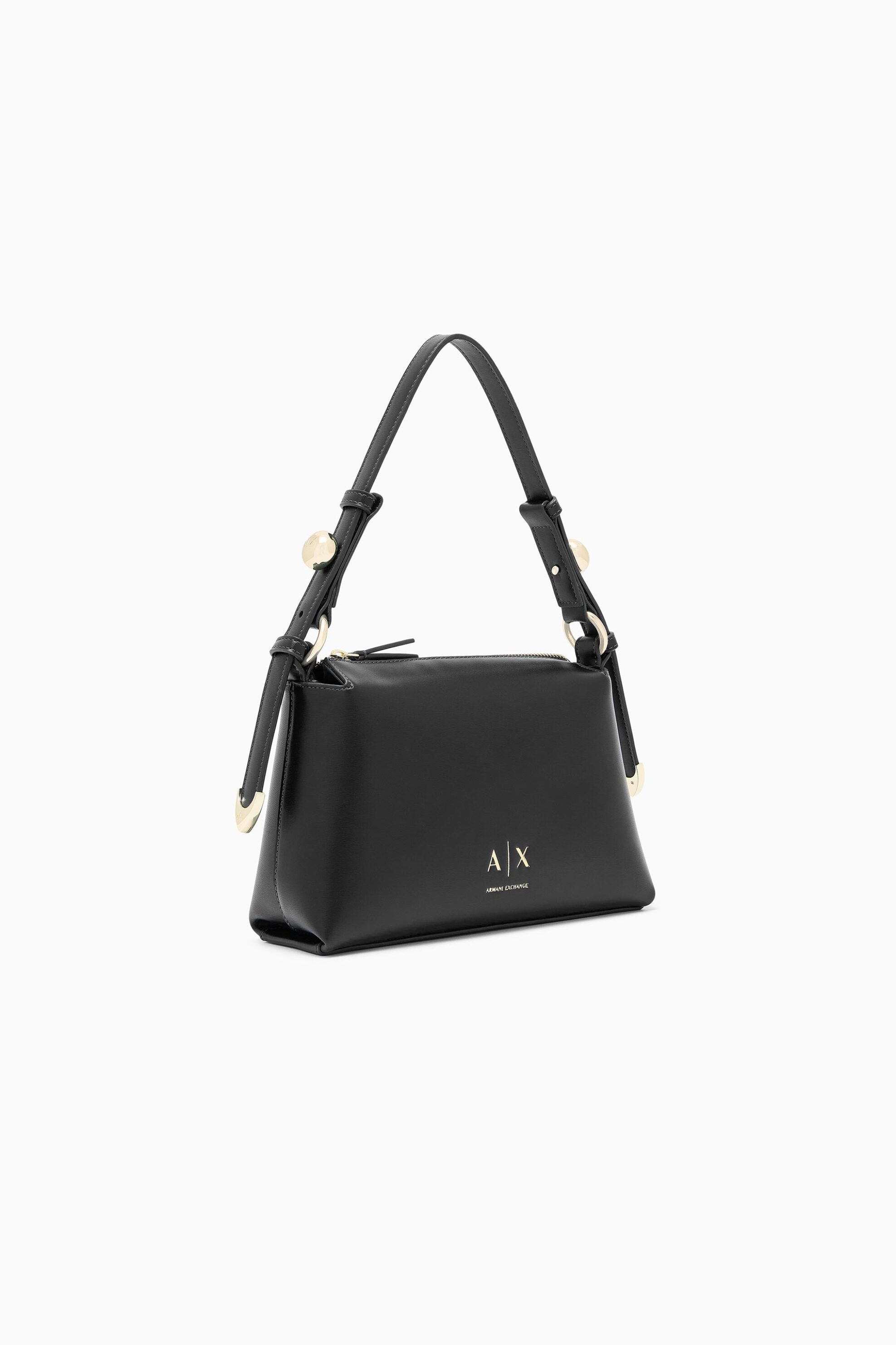 Armani Exchange γυναικεία τσάντα ώμου με monogram - XW002990AF26452 Μαύρο
