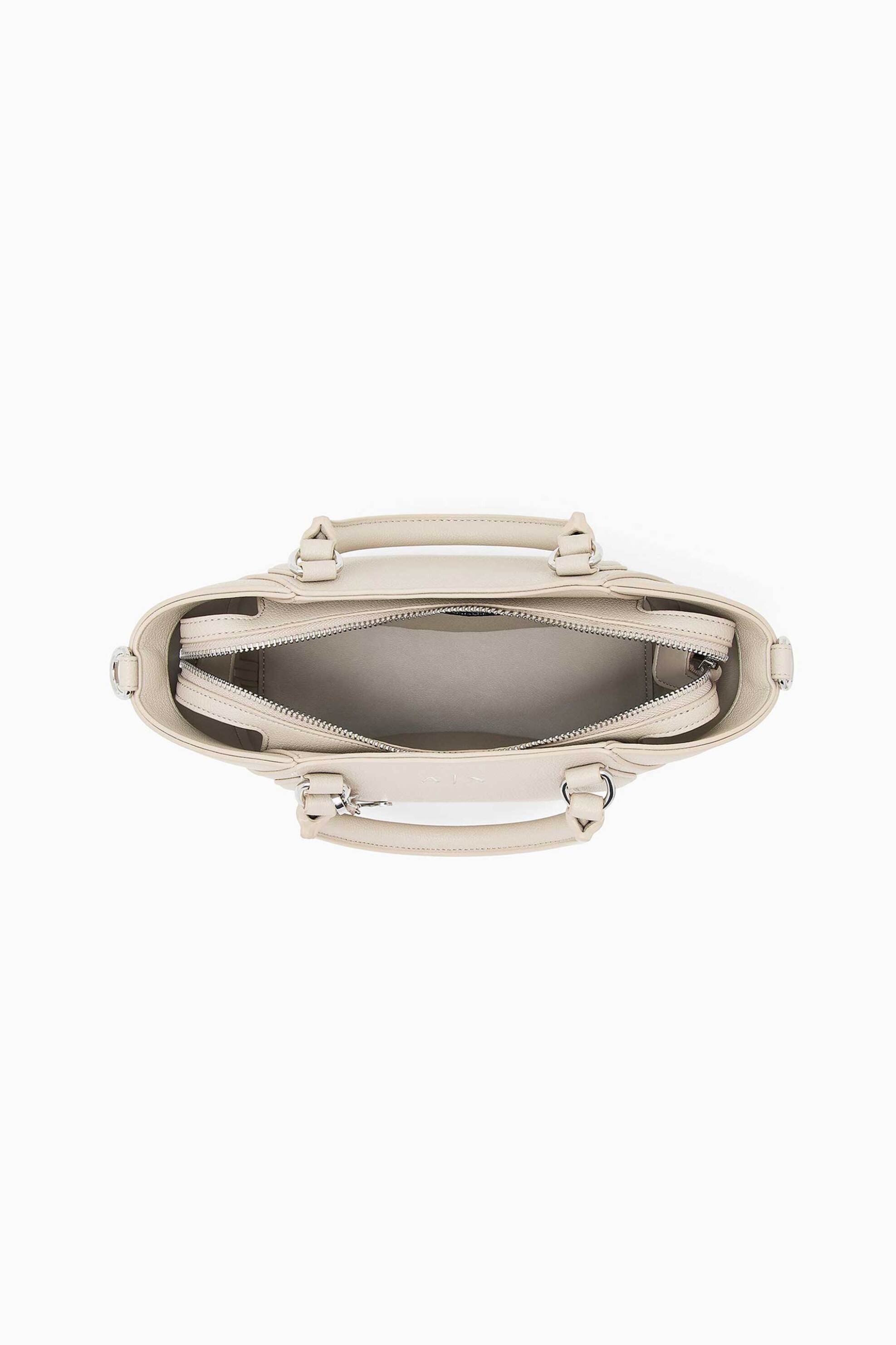 ARMANI EXCHANGE Armani Exchange γυναικεία τσάντα χειρός με monogram - XW003143AF26569 Υπόλευκο - 4