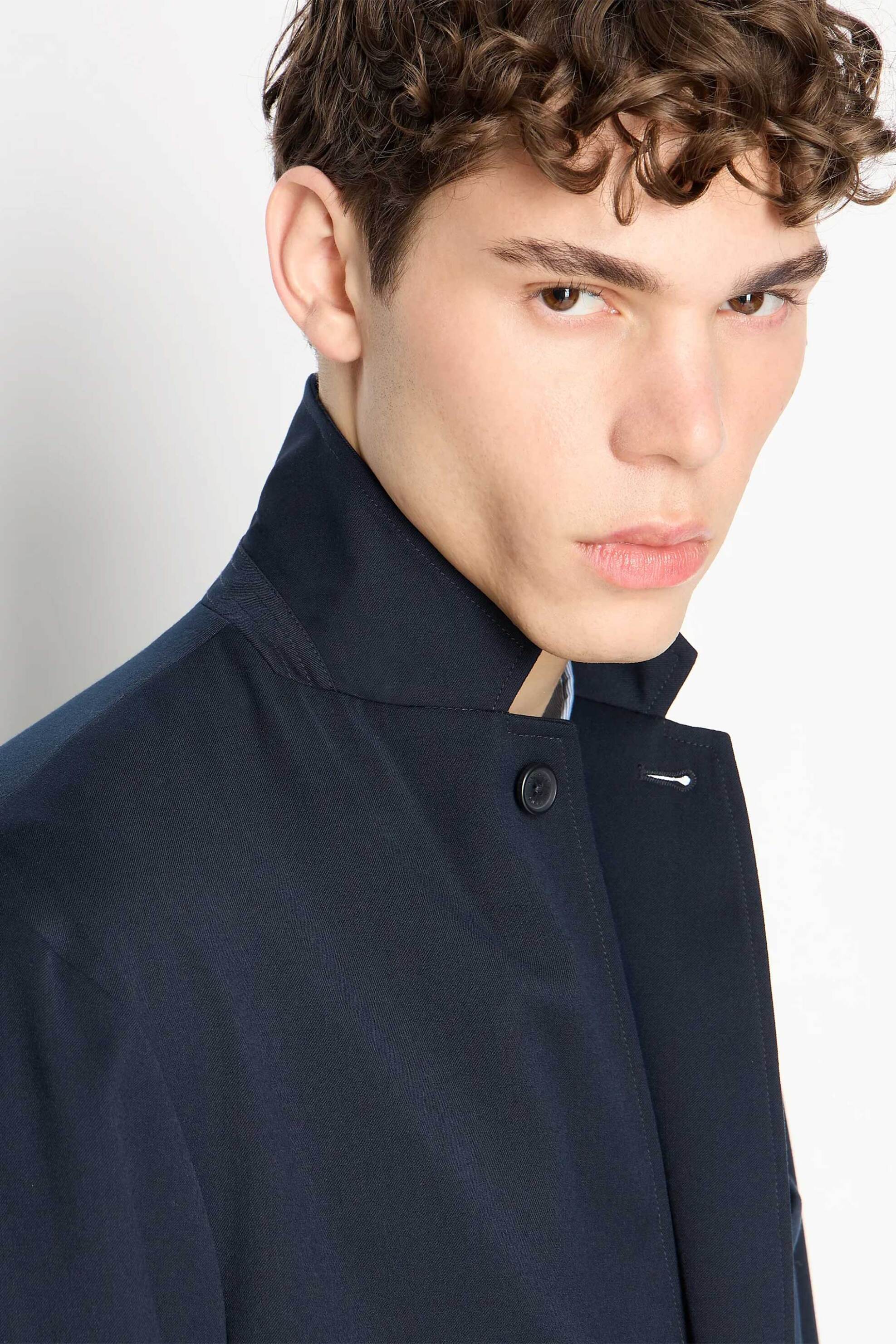 Armani Exchange ανδρικό σακάκι με λογότυπο - 6RZG07ZNUWZ Μπλε Σκούρο φωτογραφία