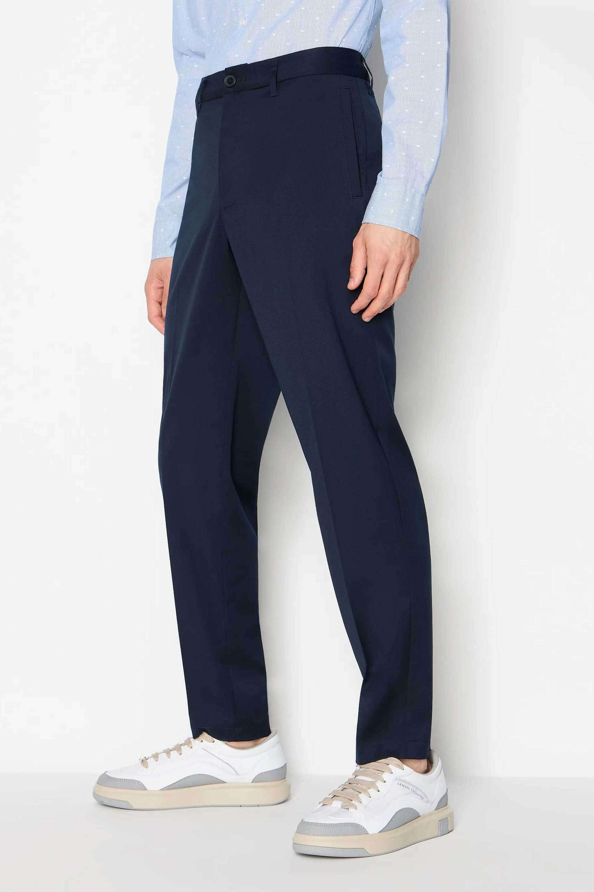 Armani Exchange ανδρικό chino παντελόνι - 6RZP51ZNUWZ Μπλε Σκούρο φωτογραφία
