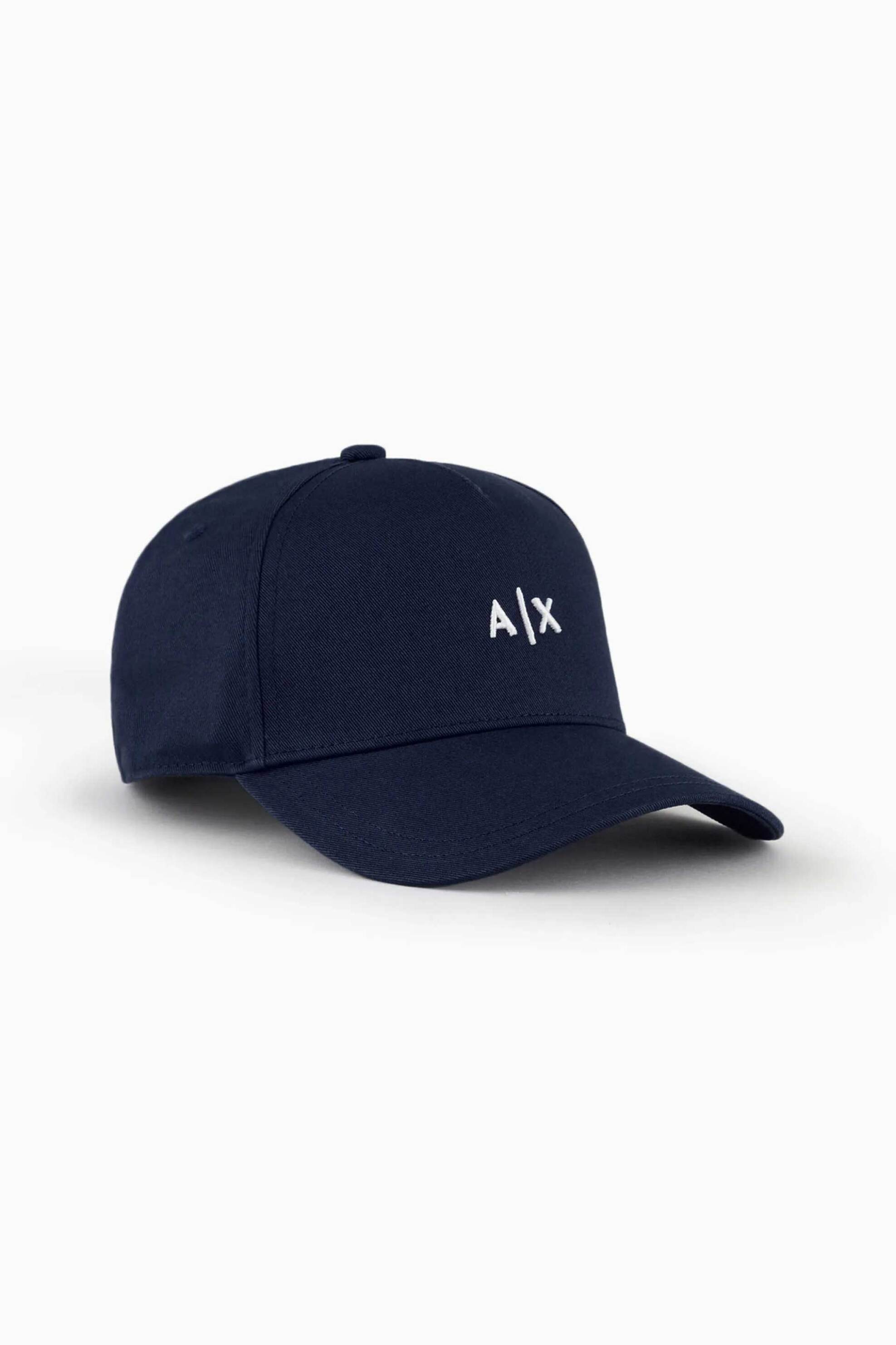 ARMANI EXCHANGE Armani Exchange ανδρικό καπέλο με κεντημένο logo - 954112CC571 Μπλε Σκούρο