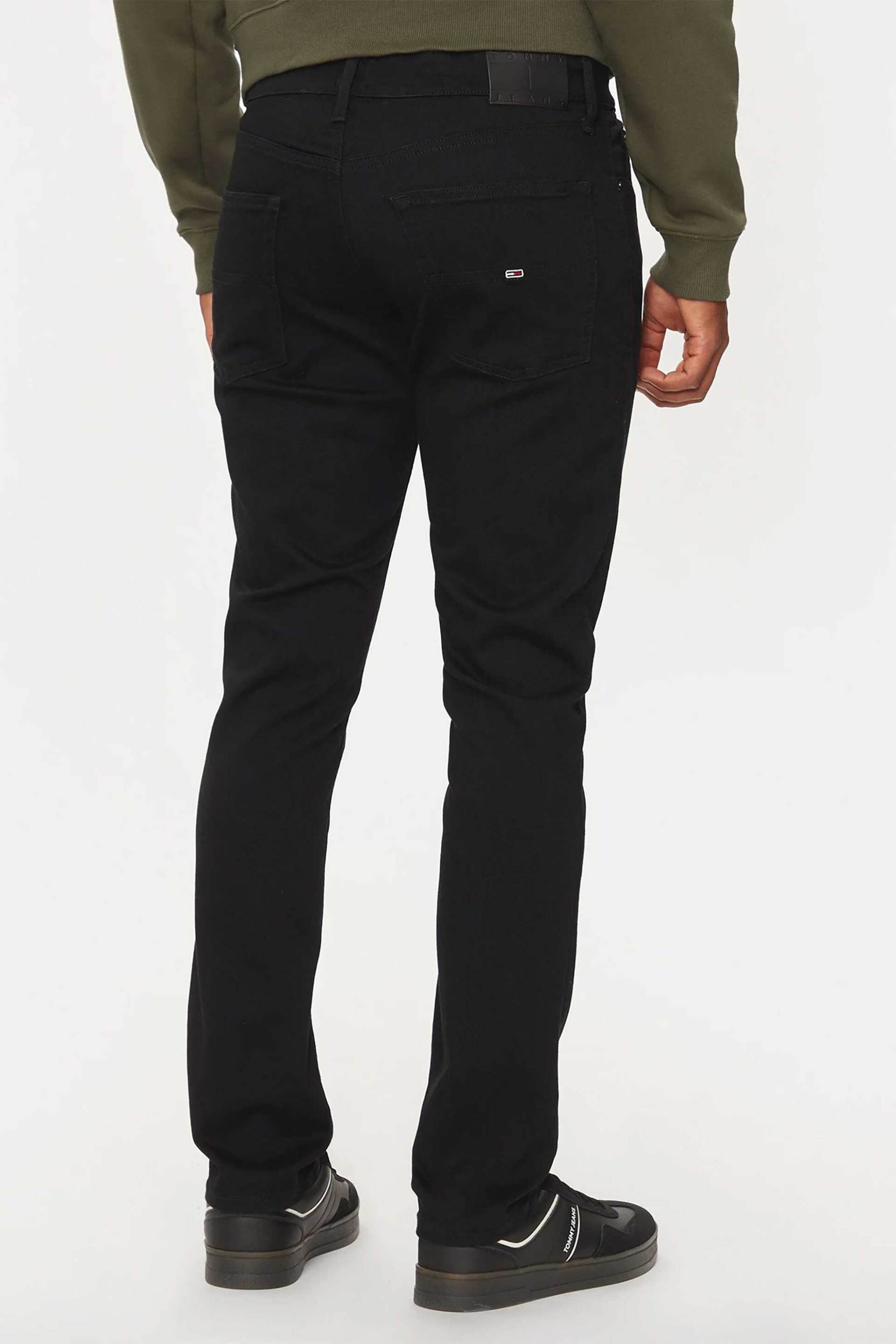 Tommy Jeans Ανδρικό Τζιν Παντελόνι Πεντάτσεπο Slim Fit - Dm0Dm20707 Μαύρο
