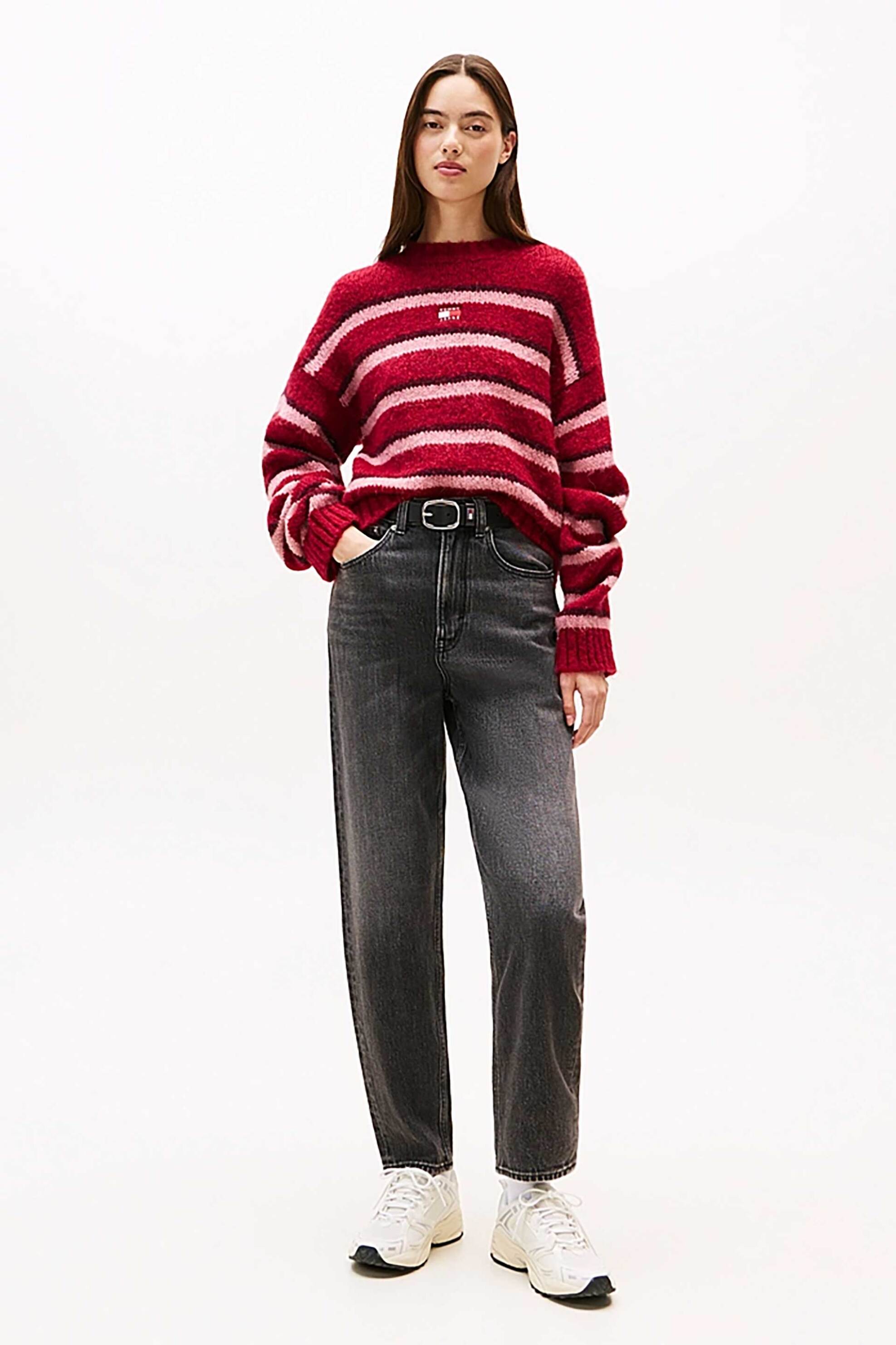 Tommy Jeans γυναικείο τζιν παντελόνι ψηλόμεσο πεντάτσεπο Mom Fit