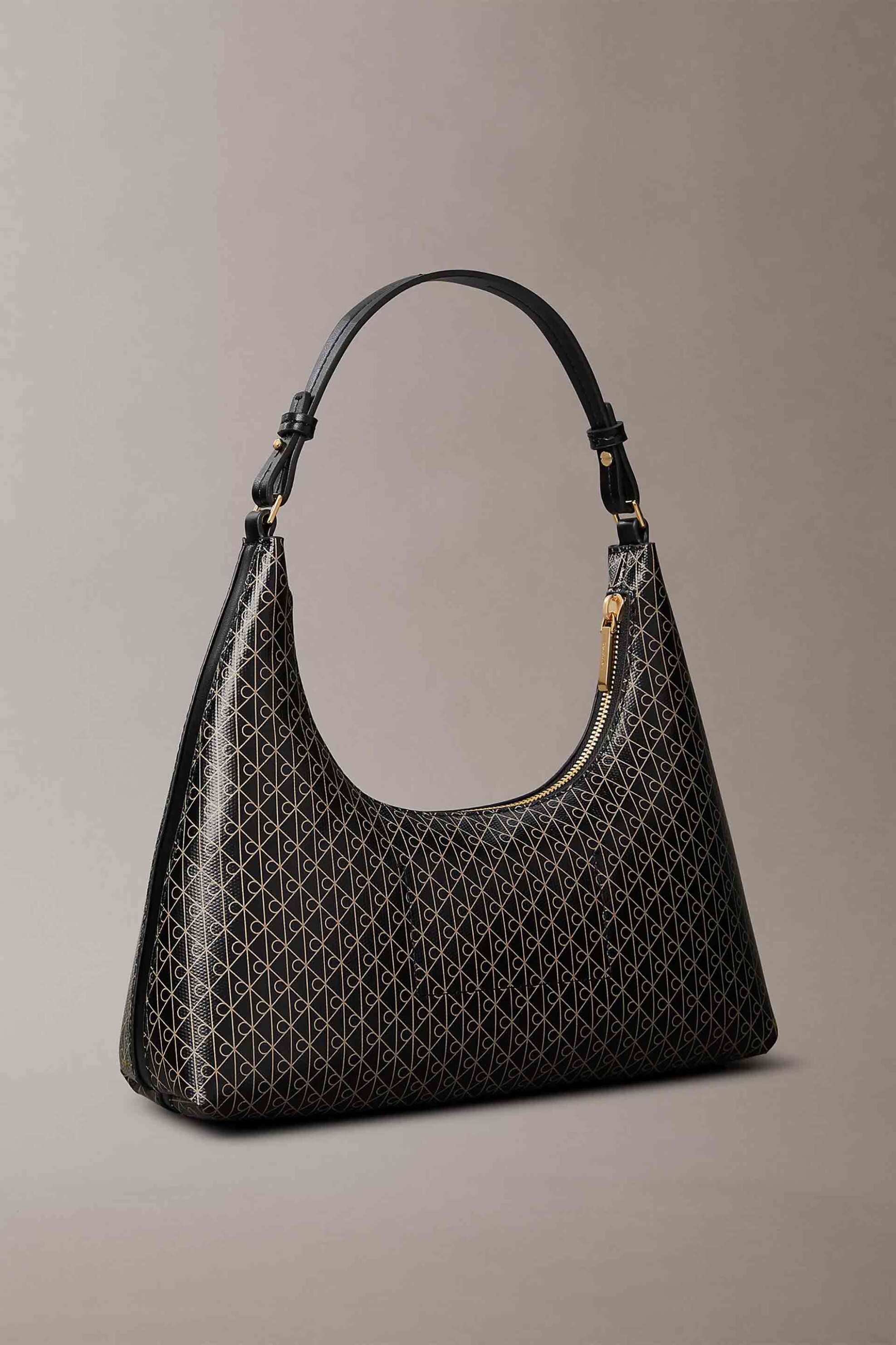 Calvin Klein Jeans γυναικεία τσάντα ώμου με all-over monogram - LV04F3298G Μαύρο